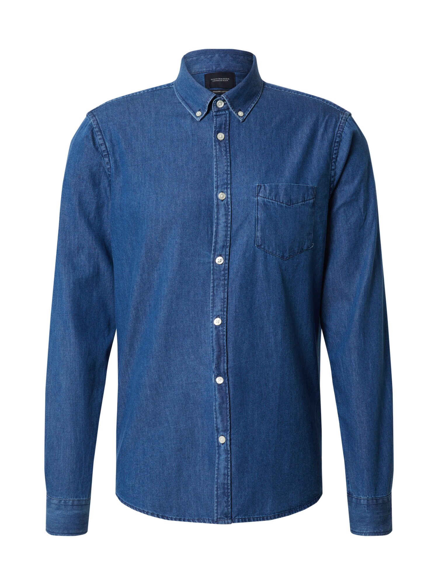 SCOTCH & SODA Dalykiniai marškiniai  tamsiai (džinso) mėlyna