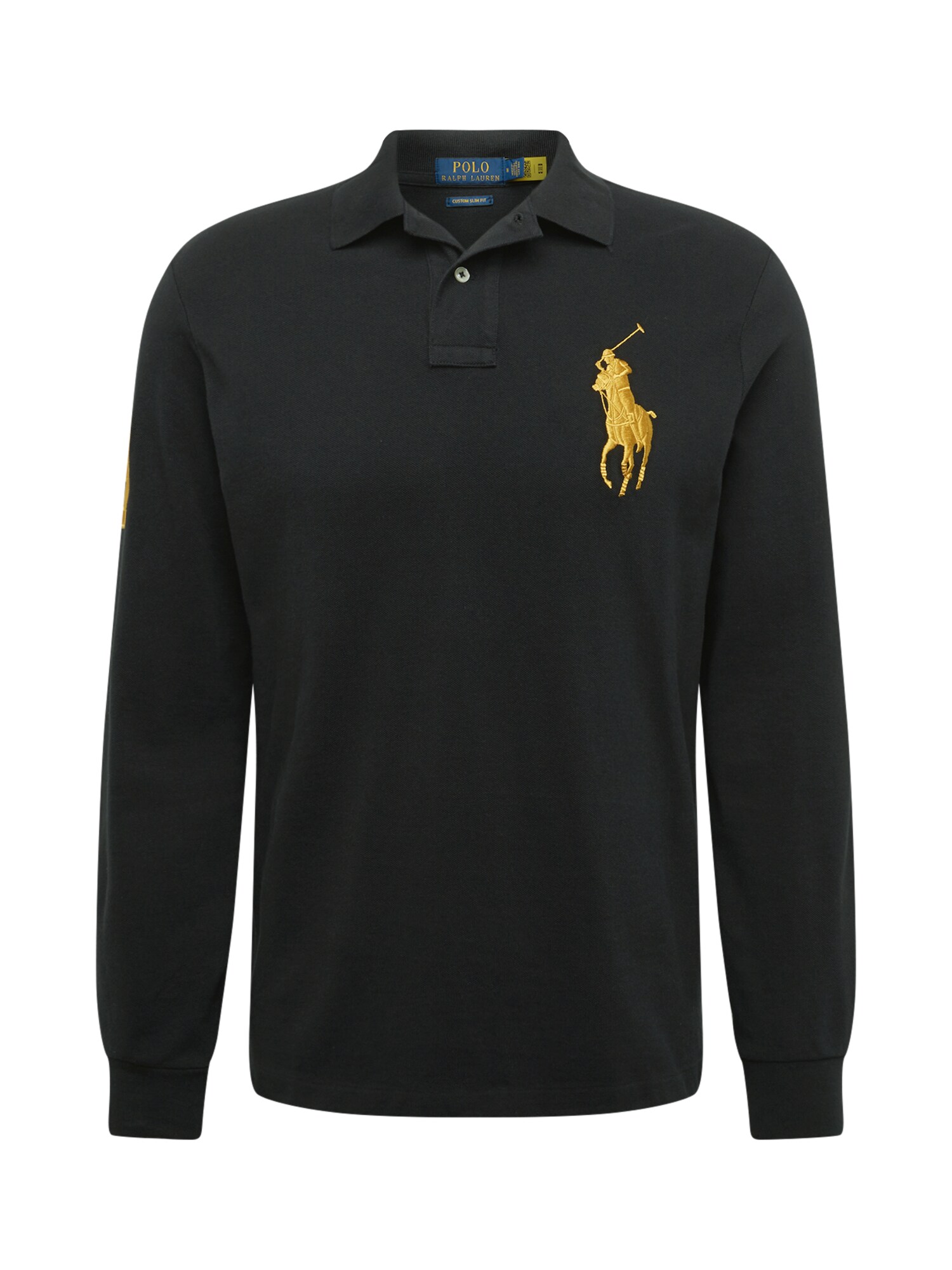 POLO RALPH LAUREN Marškinėliai  juoda / aukso geltonumo spalva