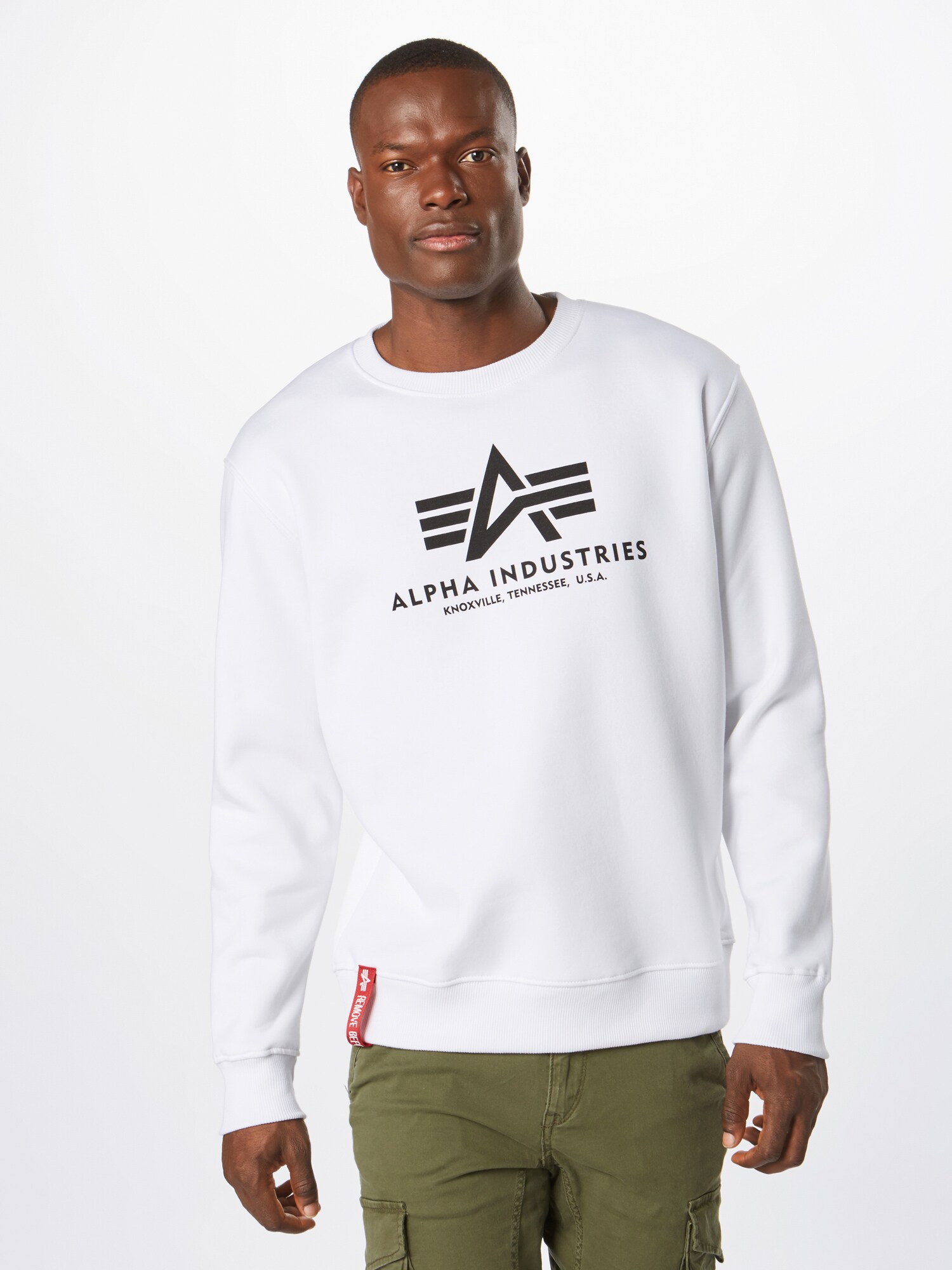 ALPHA INDUSTRIES Tréning póló  piros / fekete / fehér termék 2. képe