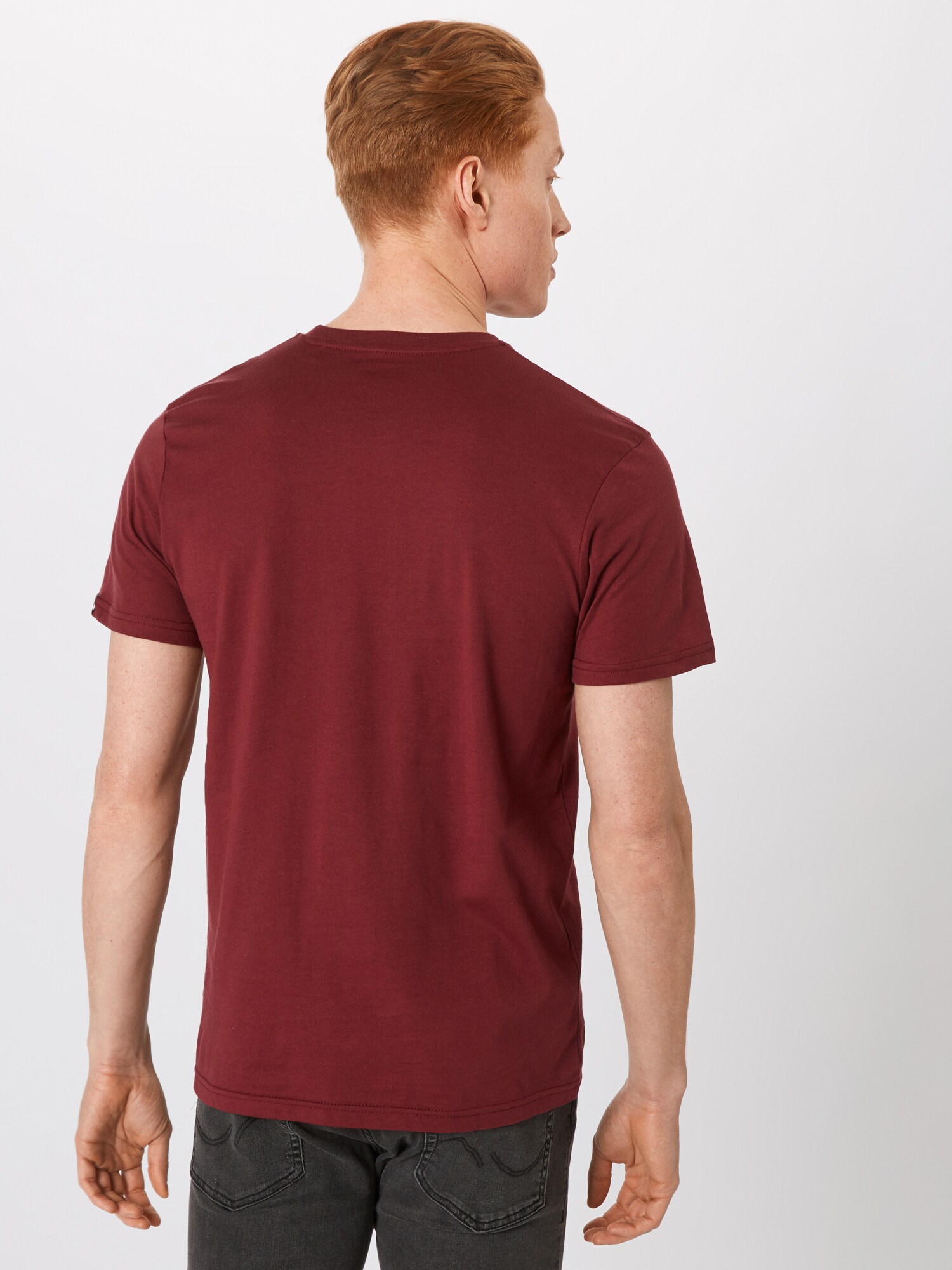 ALPHA INDUSTRIES Tričko burgundská (obrázok 3)