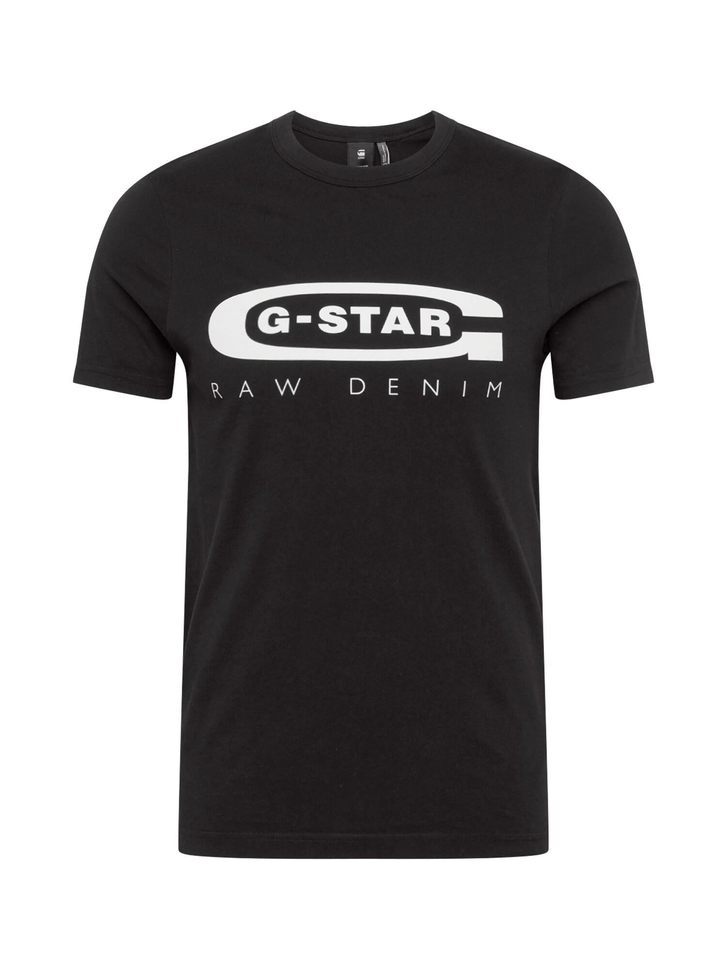 G-Star RAW Marškinėliai 'Graphic 4'  juoda / balta