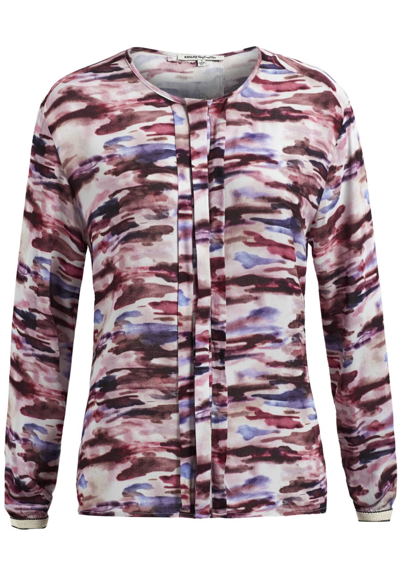 Khujo Dames Blouse Bekasi Champagne Lichtlila Eosine khujo kopen in de aanbieding