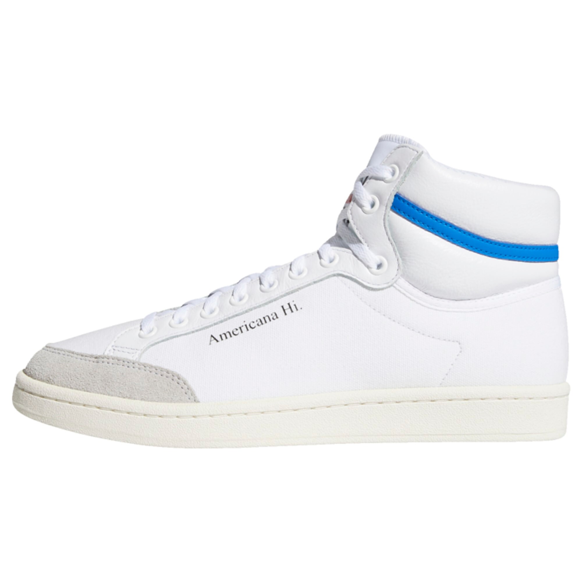 ADIDAS ORIGINALS Sportbačiai su auliuku 'Americana Hi'  mėlyna / smėlio / balta