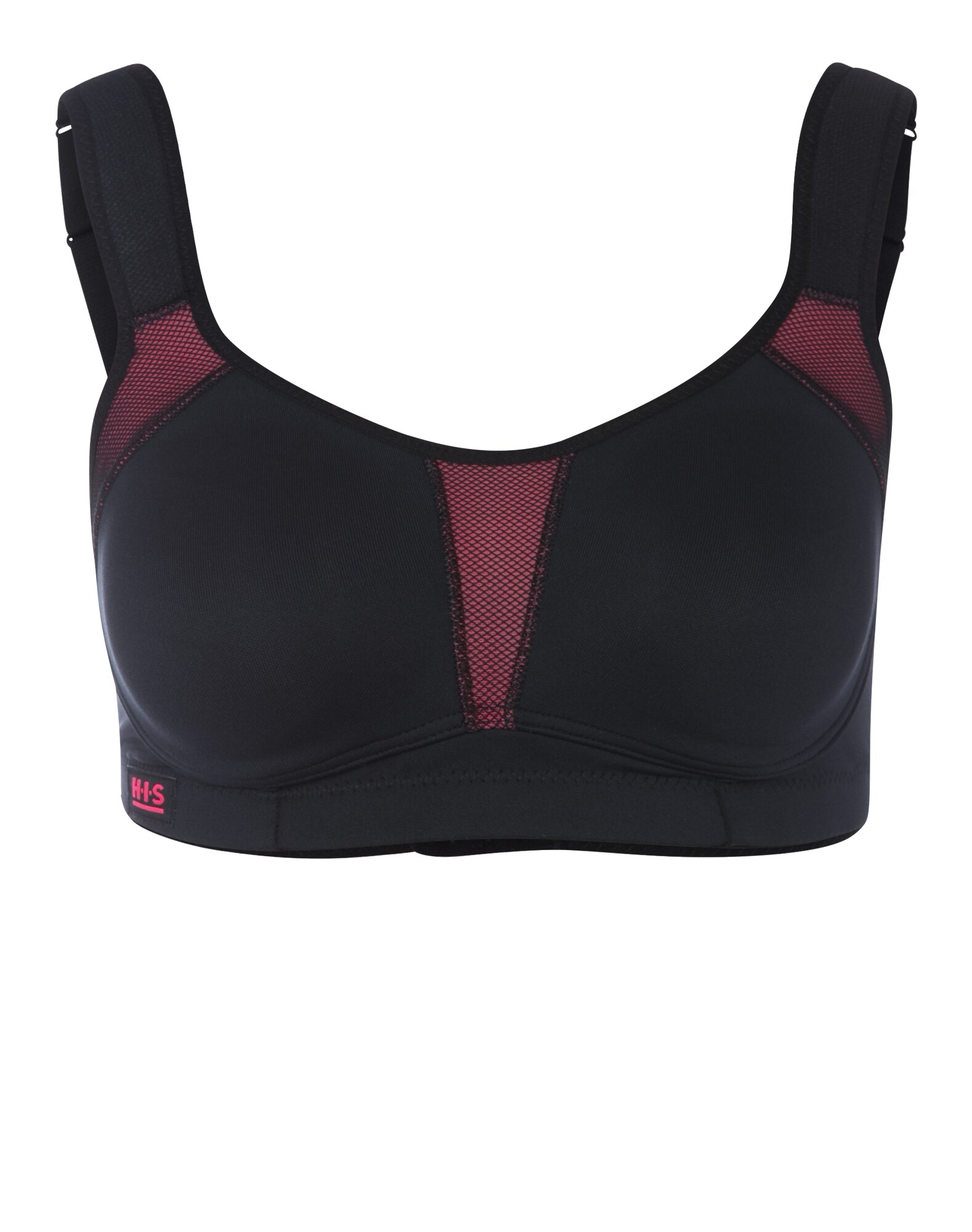 H.I.S Sutien sport  roșu bordeaux / negru