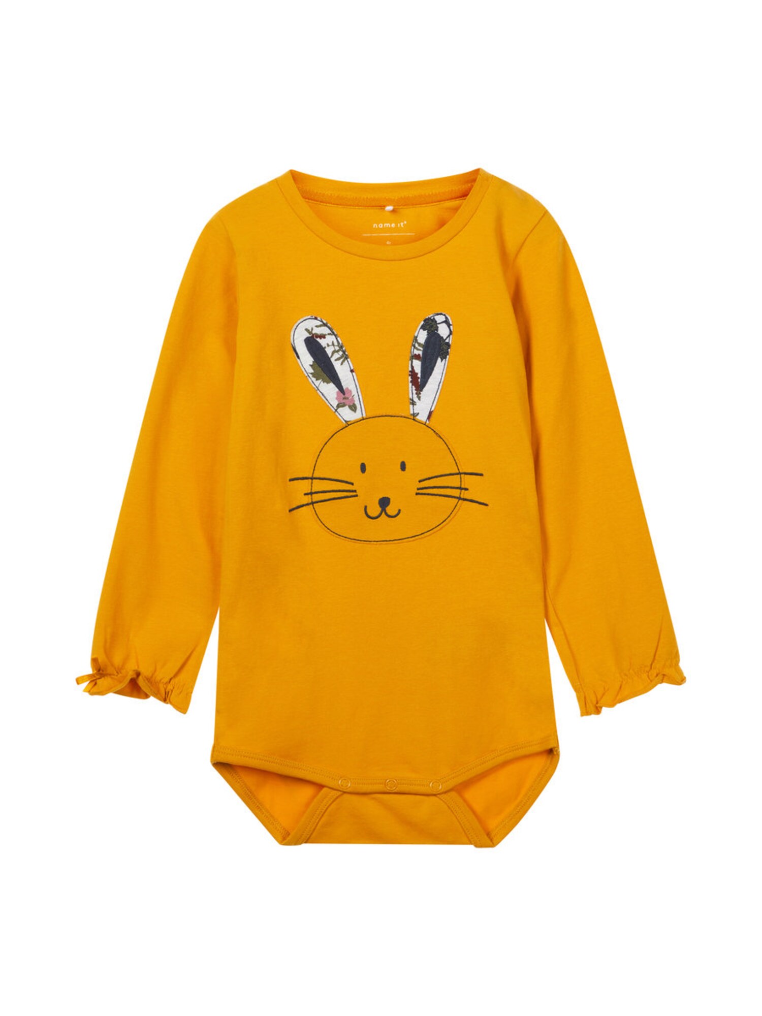 Name It Meisjes Rompertjebody Goudgeel Zwart Wit name it kopen in de aanbieding