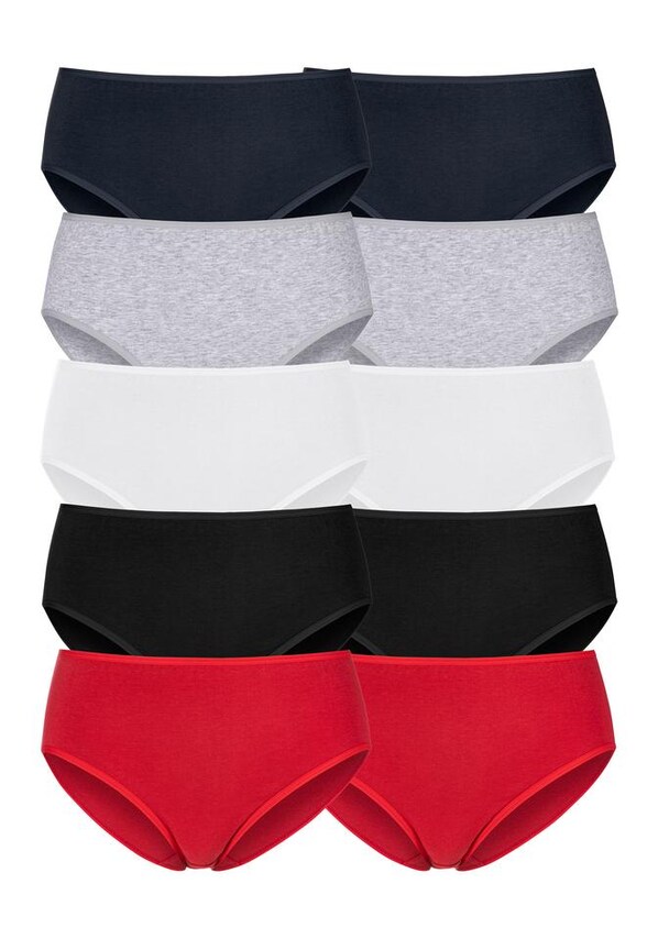 PETITE FLEUR, Slip, kék, szürke, piros & fehér, 4 kép a 7 közül