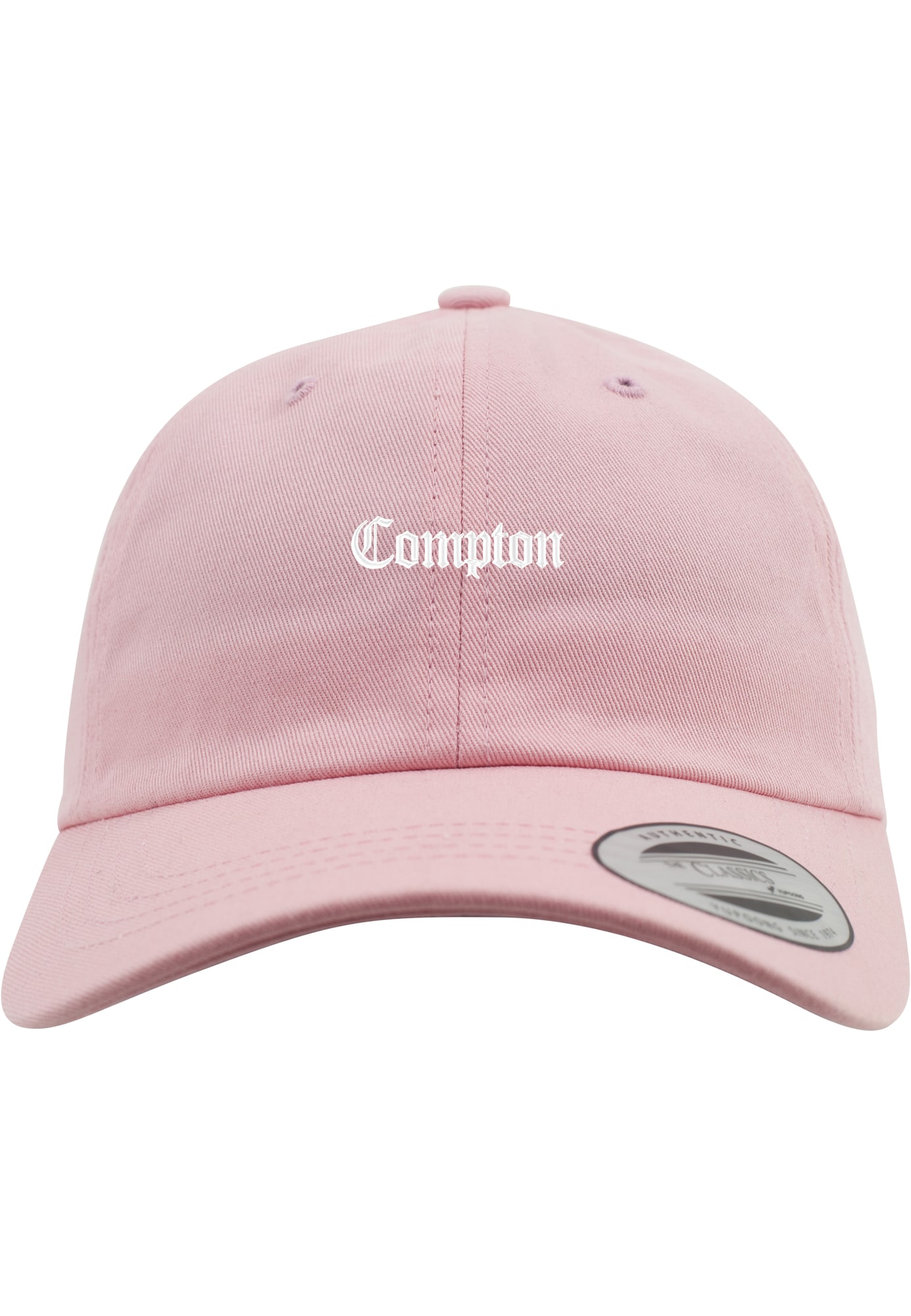 Mister Tee Kepurė 'Compton' pilka / šviesiai rožinė / balta