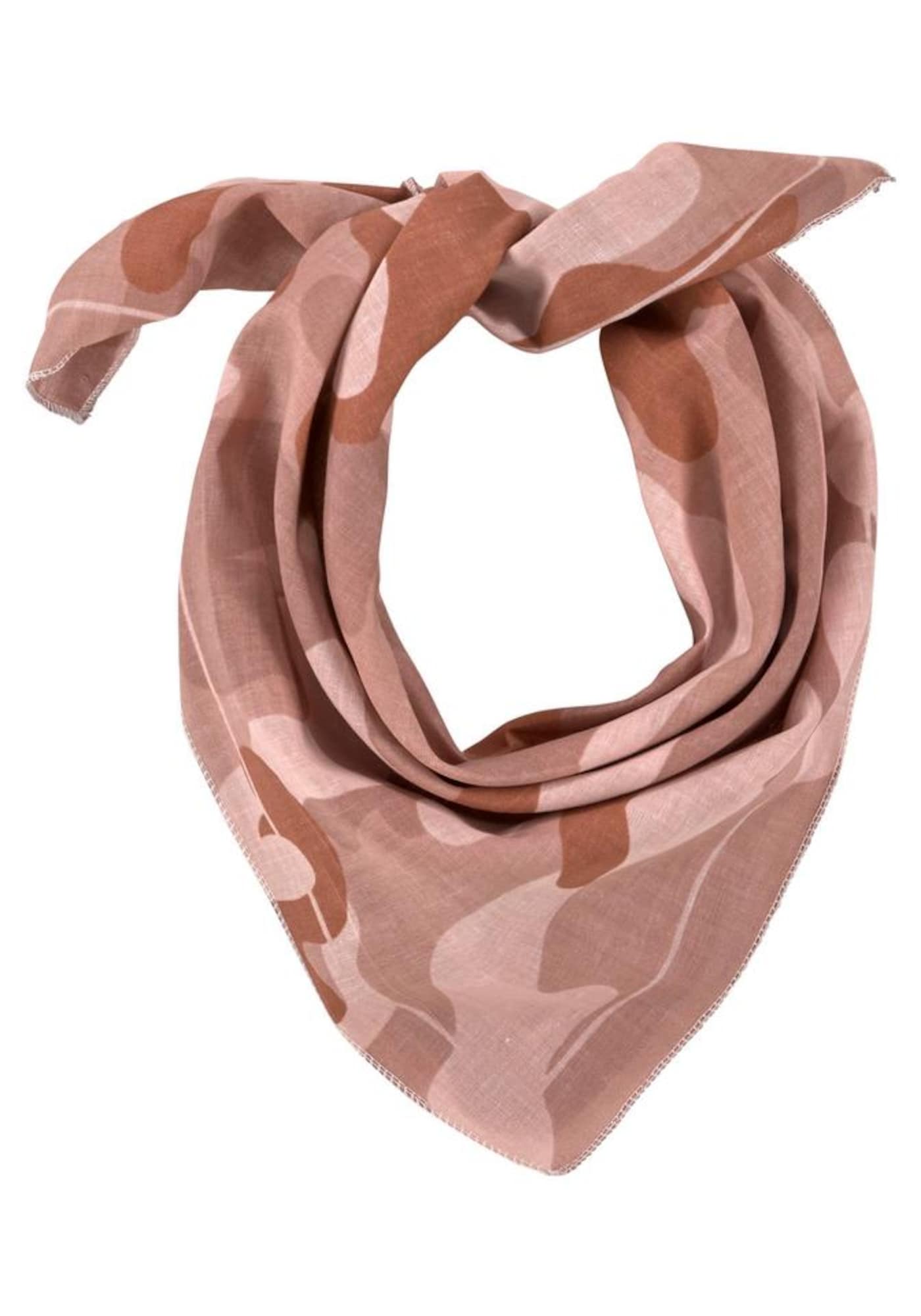 MSTRDS Šatka 'Camo'  hrdzavohnedá / rosé / staroružová