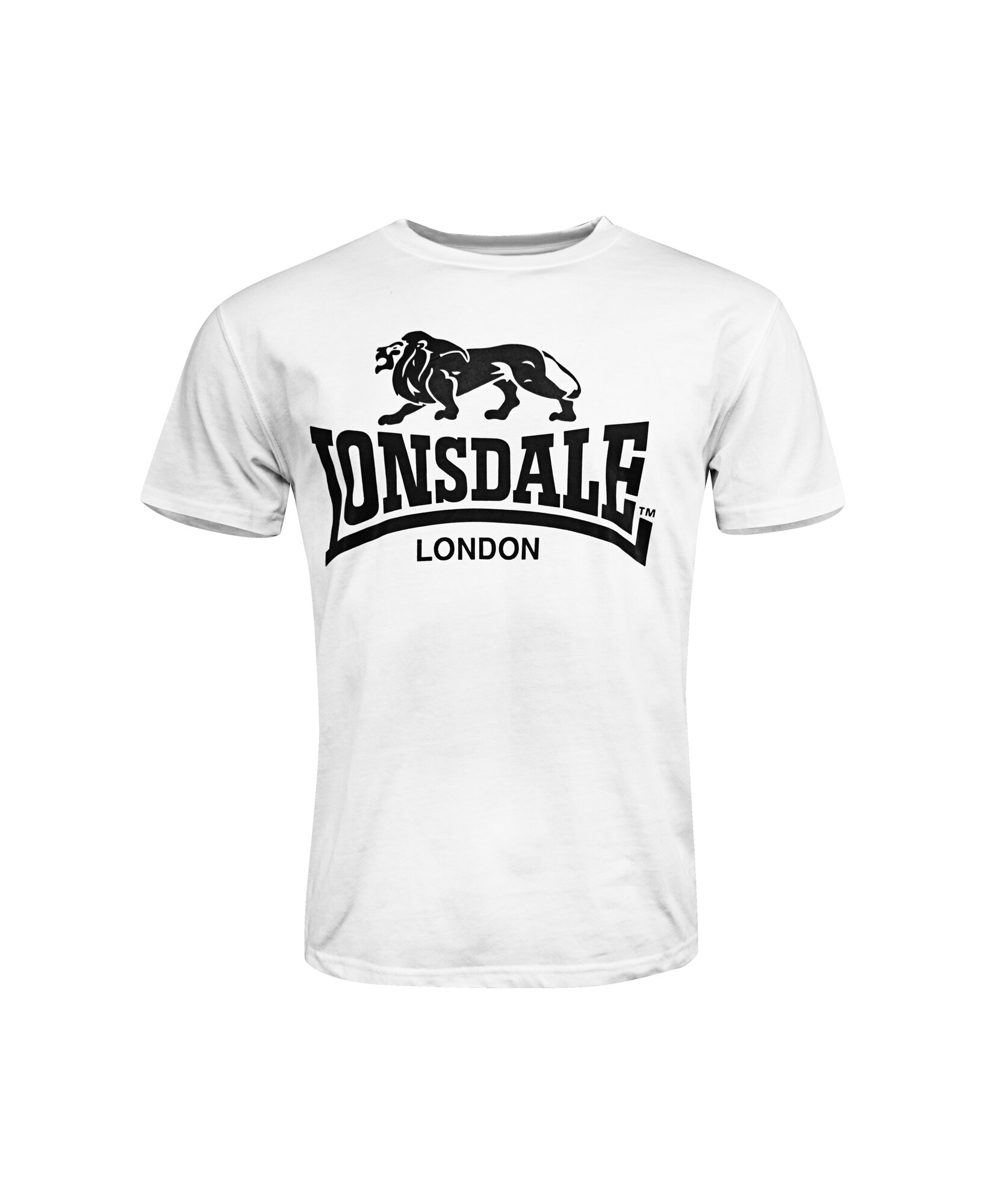 LONSDALE Tricou  negru / alb