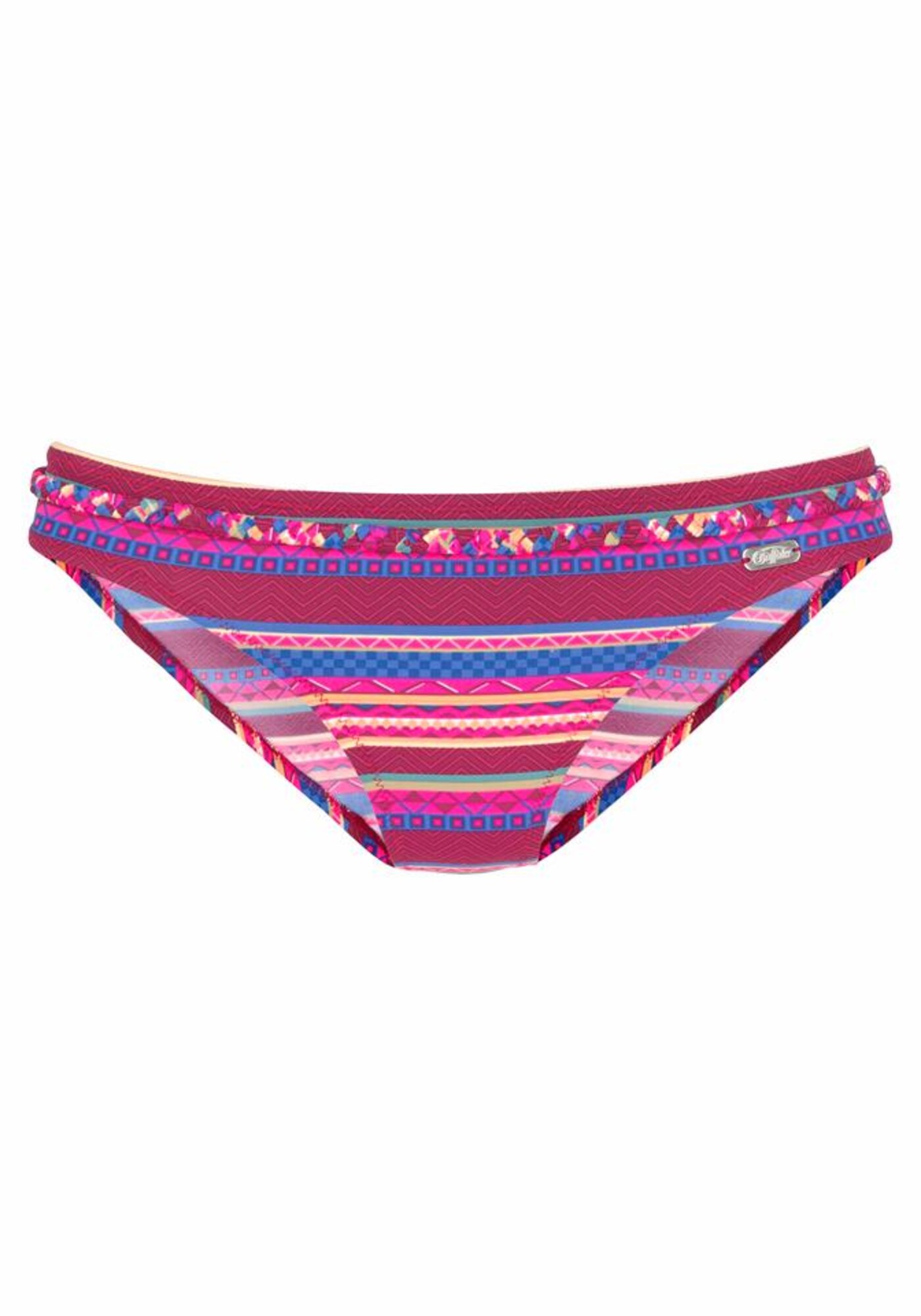 BUFFALO Bikinio kelnaitės  vyšninė spalva / mėlyna / fuksijų spalva