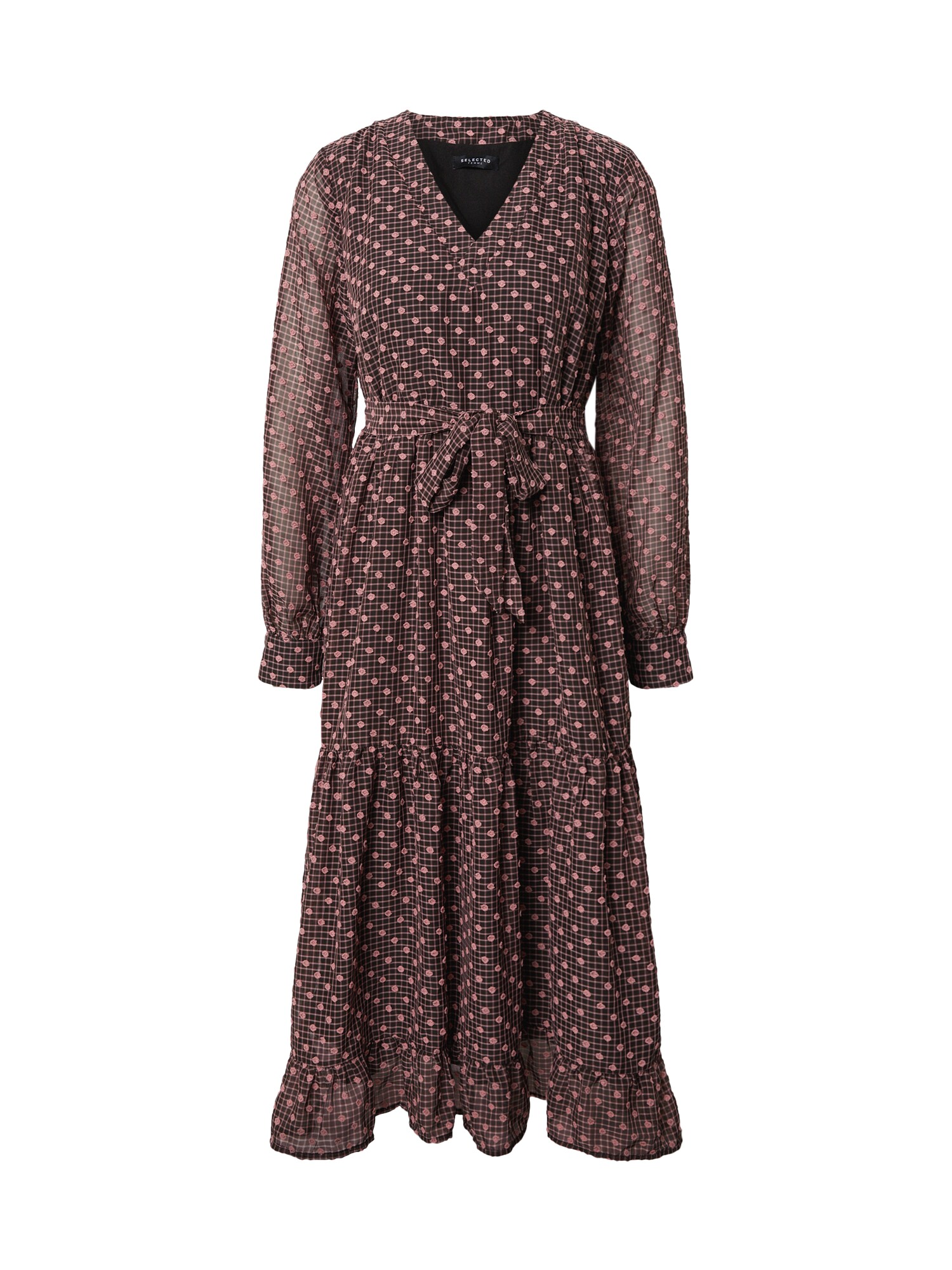 SELECTED FEMME Suknelė  rožių spalva / ruda