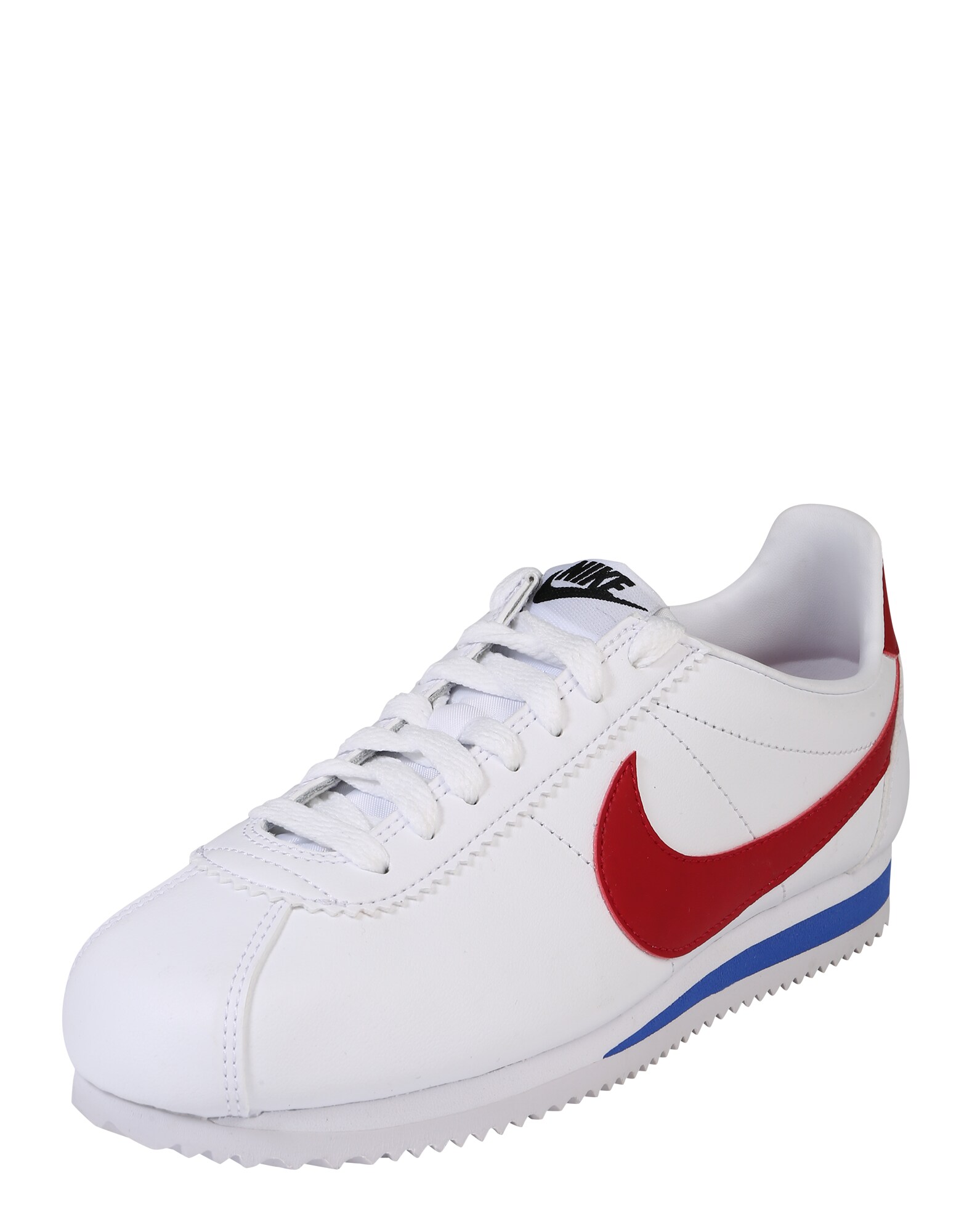 Nike Sportswear Sportbačiai be auliuko 'Classic Cortez'  balta / mėlyna / raudona