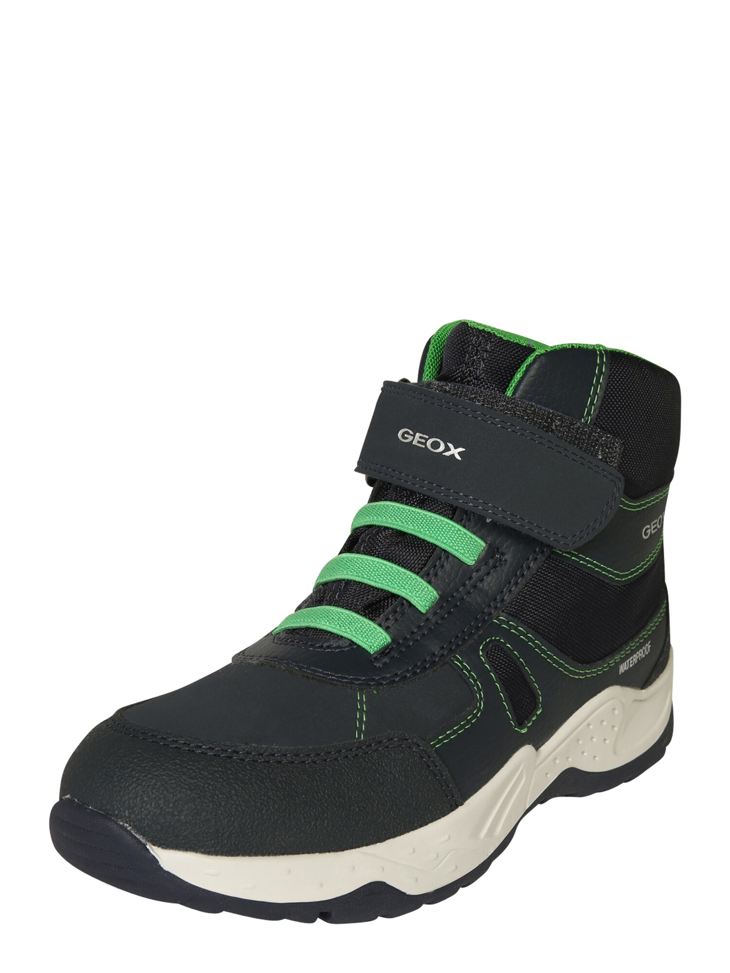 GEOX Kids Auliniai batai su kulniuku  neoninė žalia / tamsiai mėlyna
