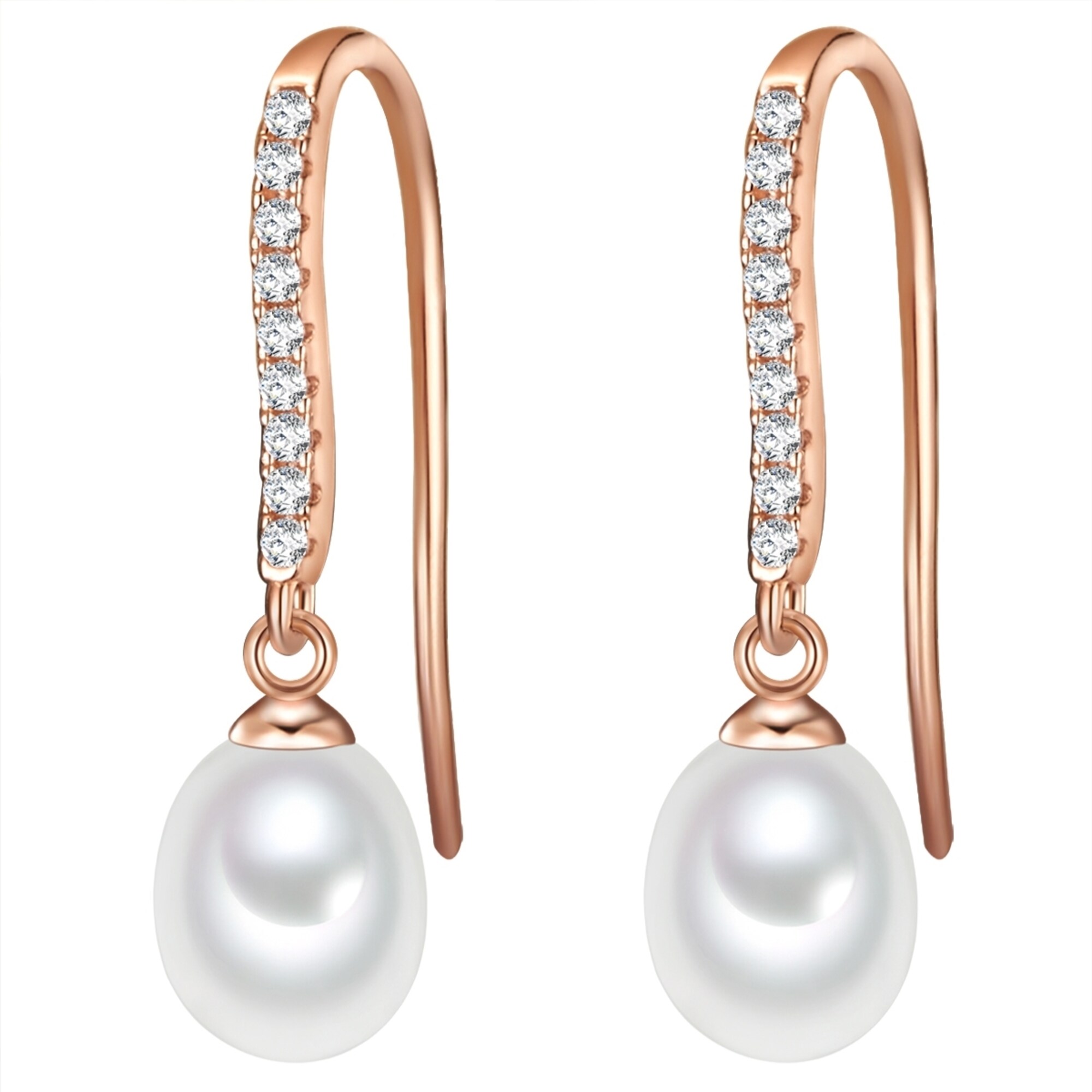 Valero Pearls Oorbellen Rose-goud / Parelwit