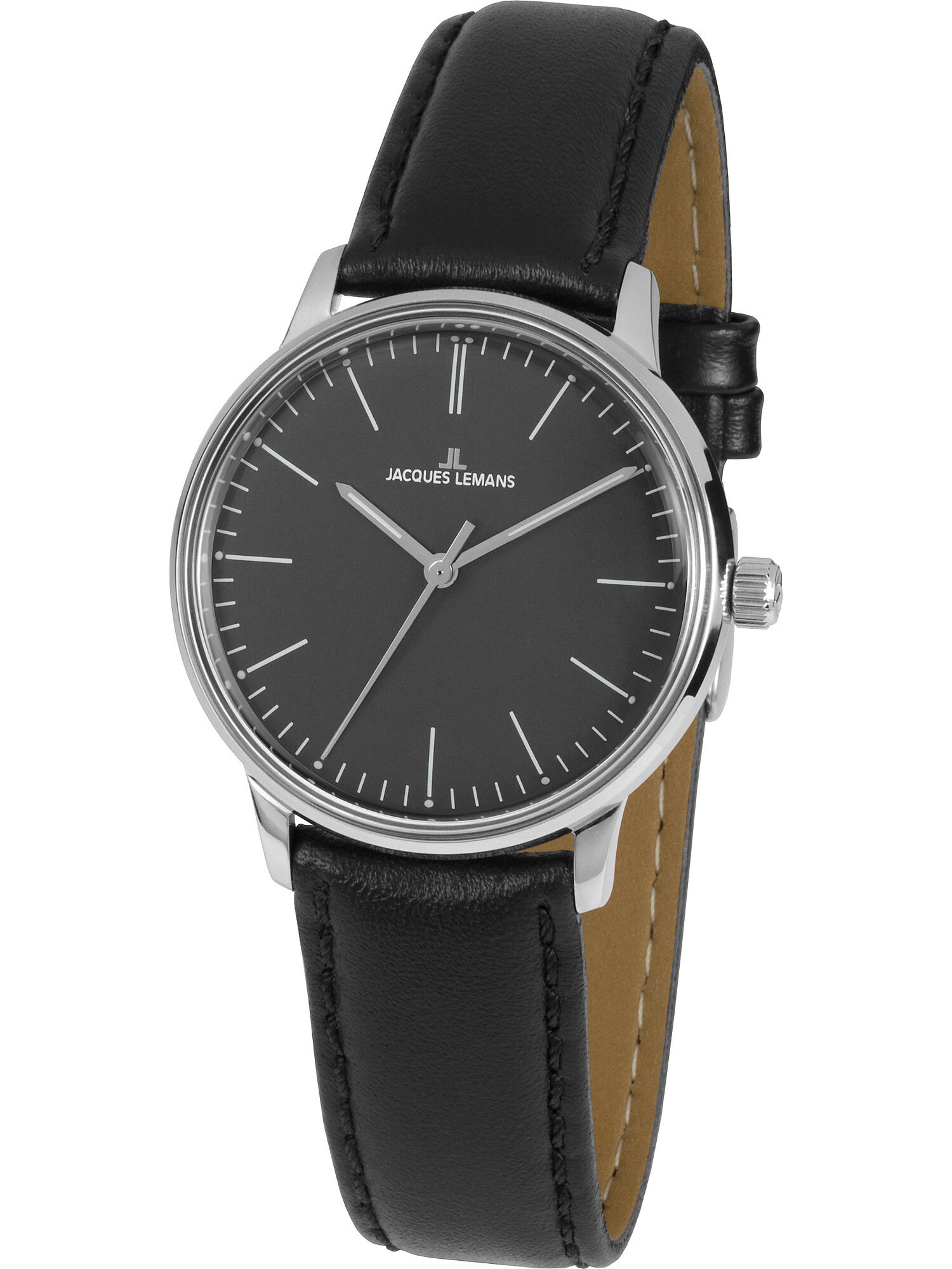Jacques Lemans Damenuhr Retro Classic hellbraun / schwarz / silber
