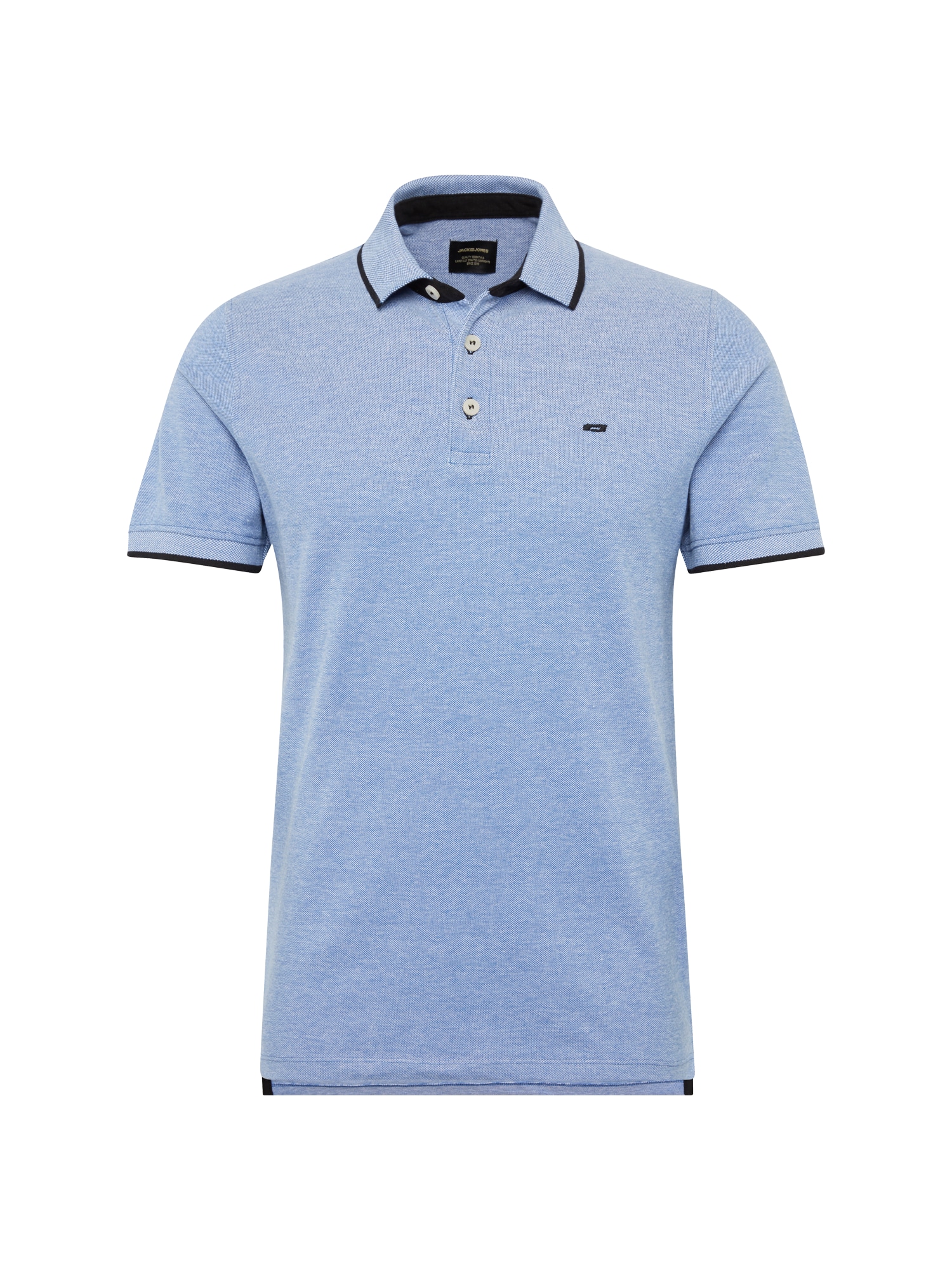 JACK & JONES Tričko 'JJPaulos'  nebesky modrá / čierna