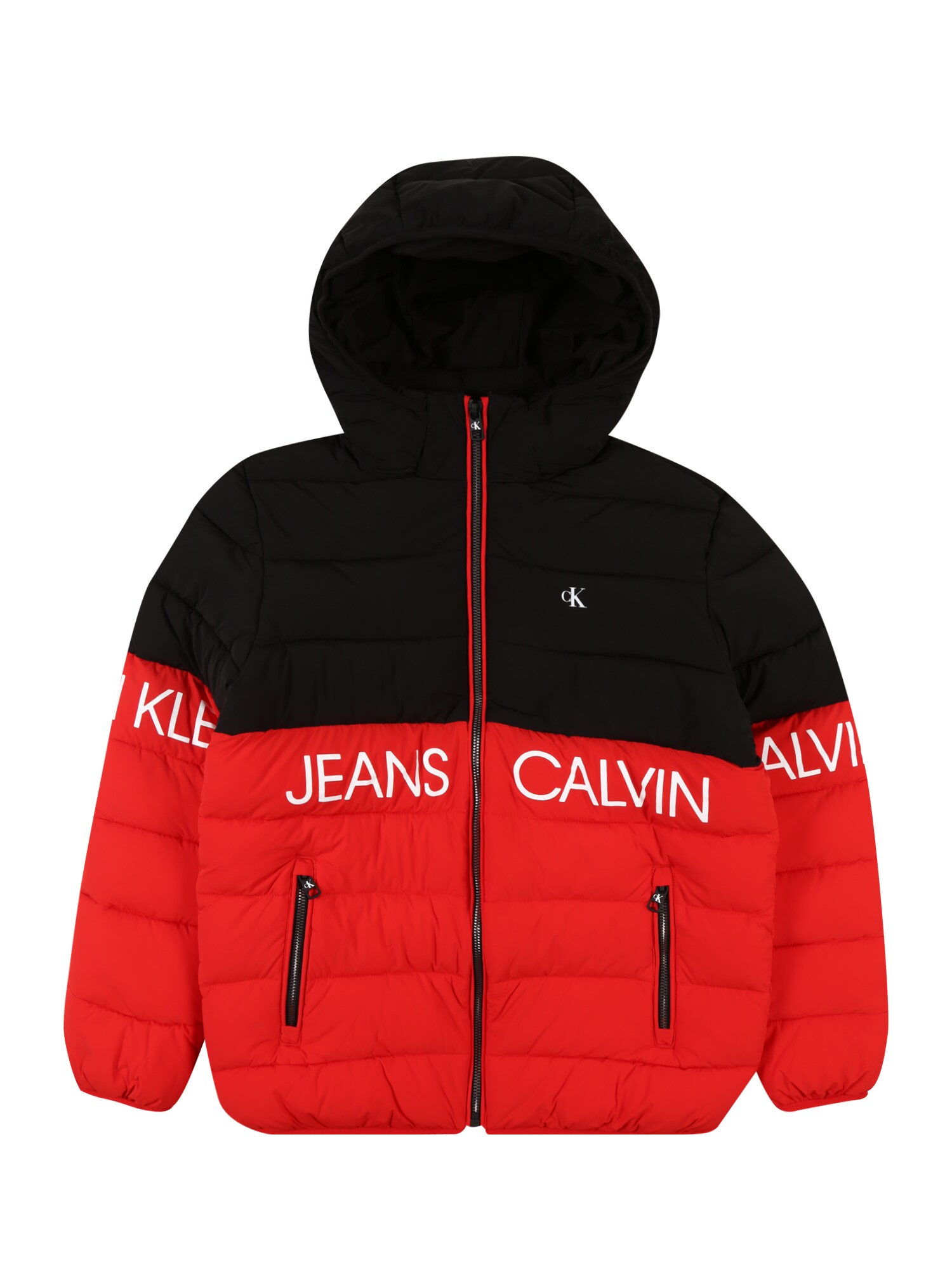 Calvin Klein Jeans Demisezoninė striukė  raudona / juoda