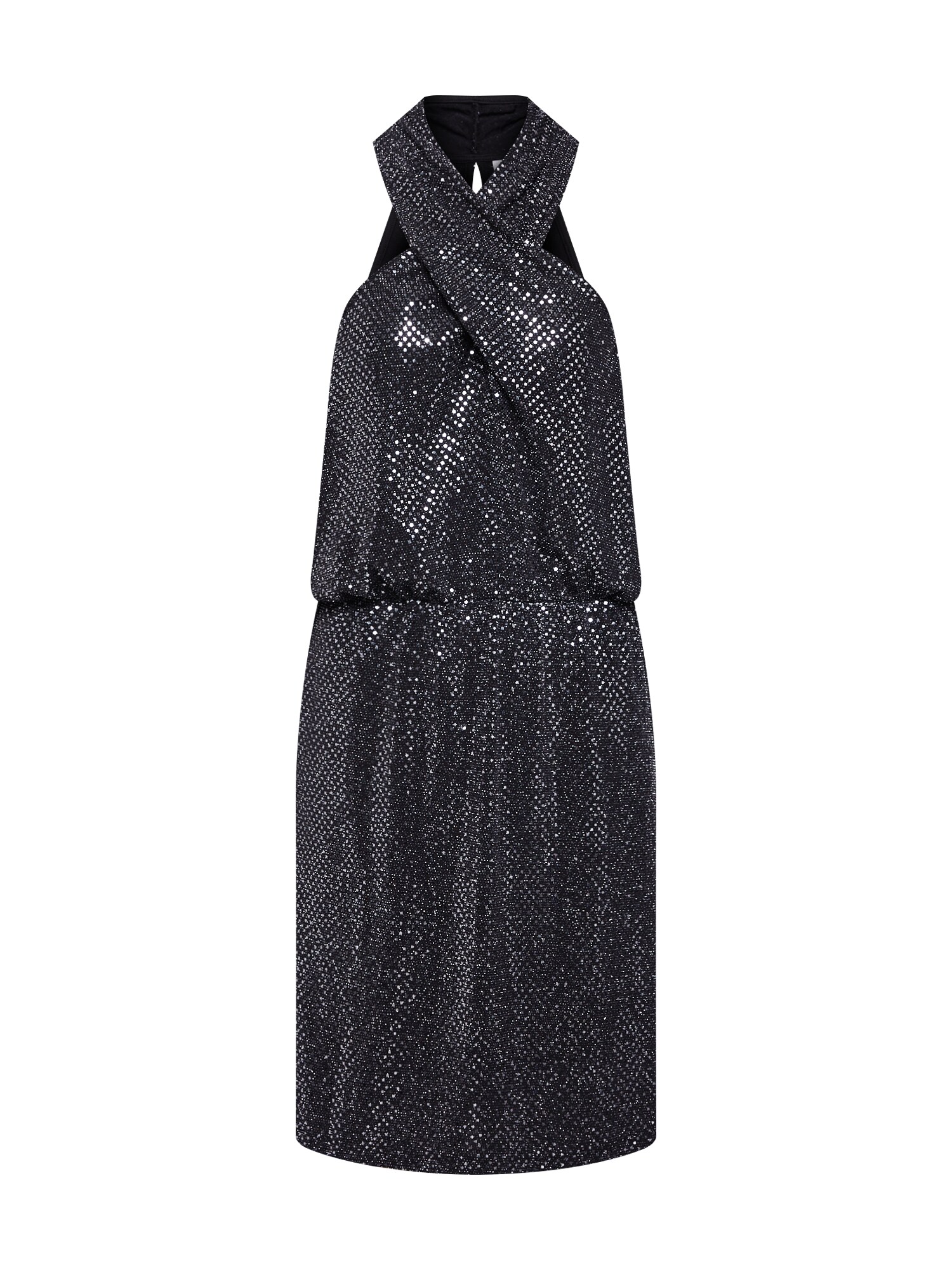 Noisy may Suknelė 'NMNIGHT S/L DRESS 6'  juoda / sidabrinė
