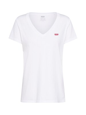 LEVI'S ® Camiseta 'The Perfect V-Neck'  rojo / blanco