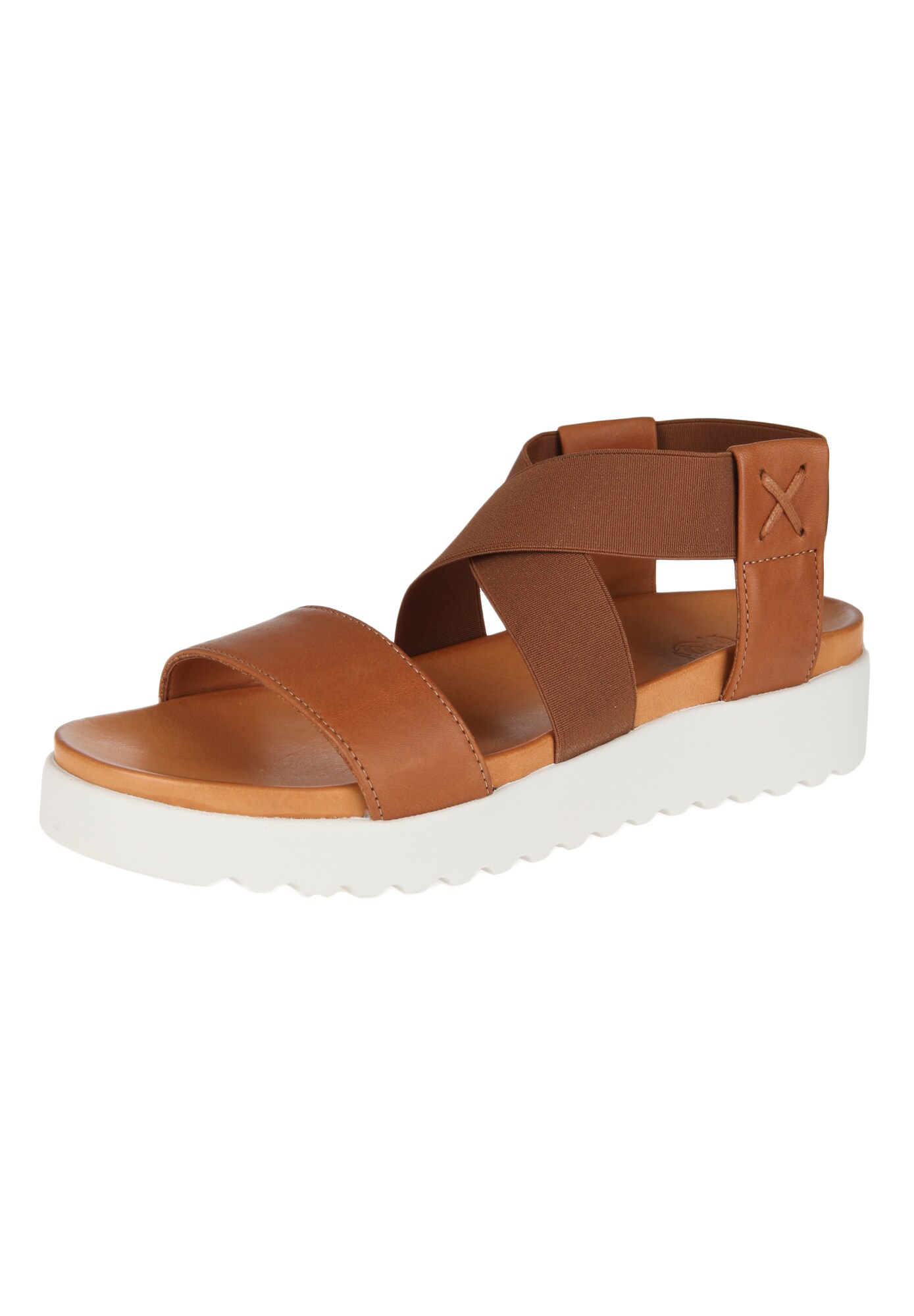 Apple Of Eden Dames Sandalen Met Riem Deia Cognac apple of eden kopen in de aanbieding
