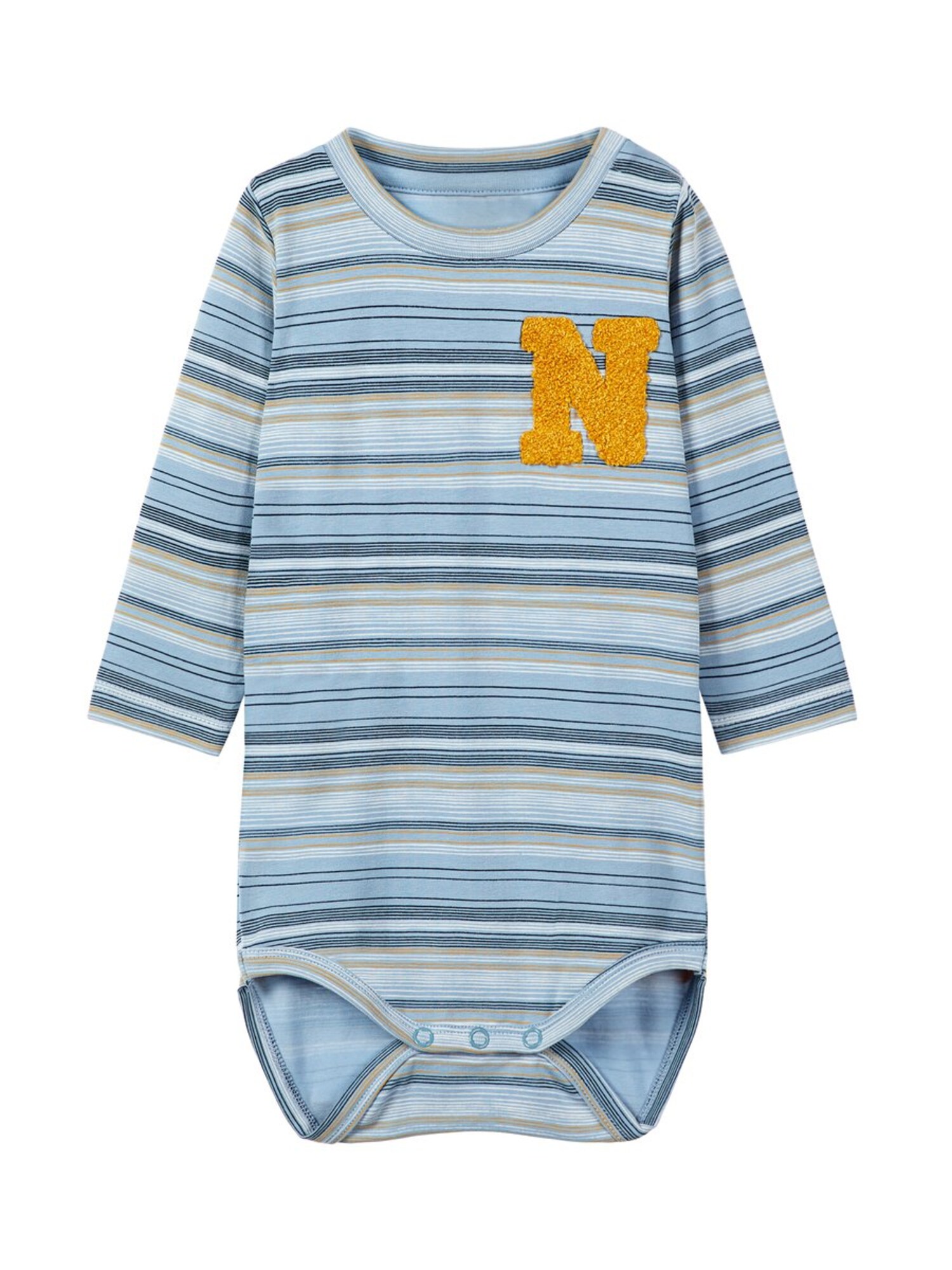 Name It Jongens Rompertjebody Lichtbeige Blauw Lichtblauw Wit name it kopen in de aanbieding