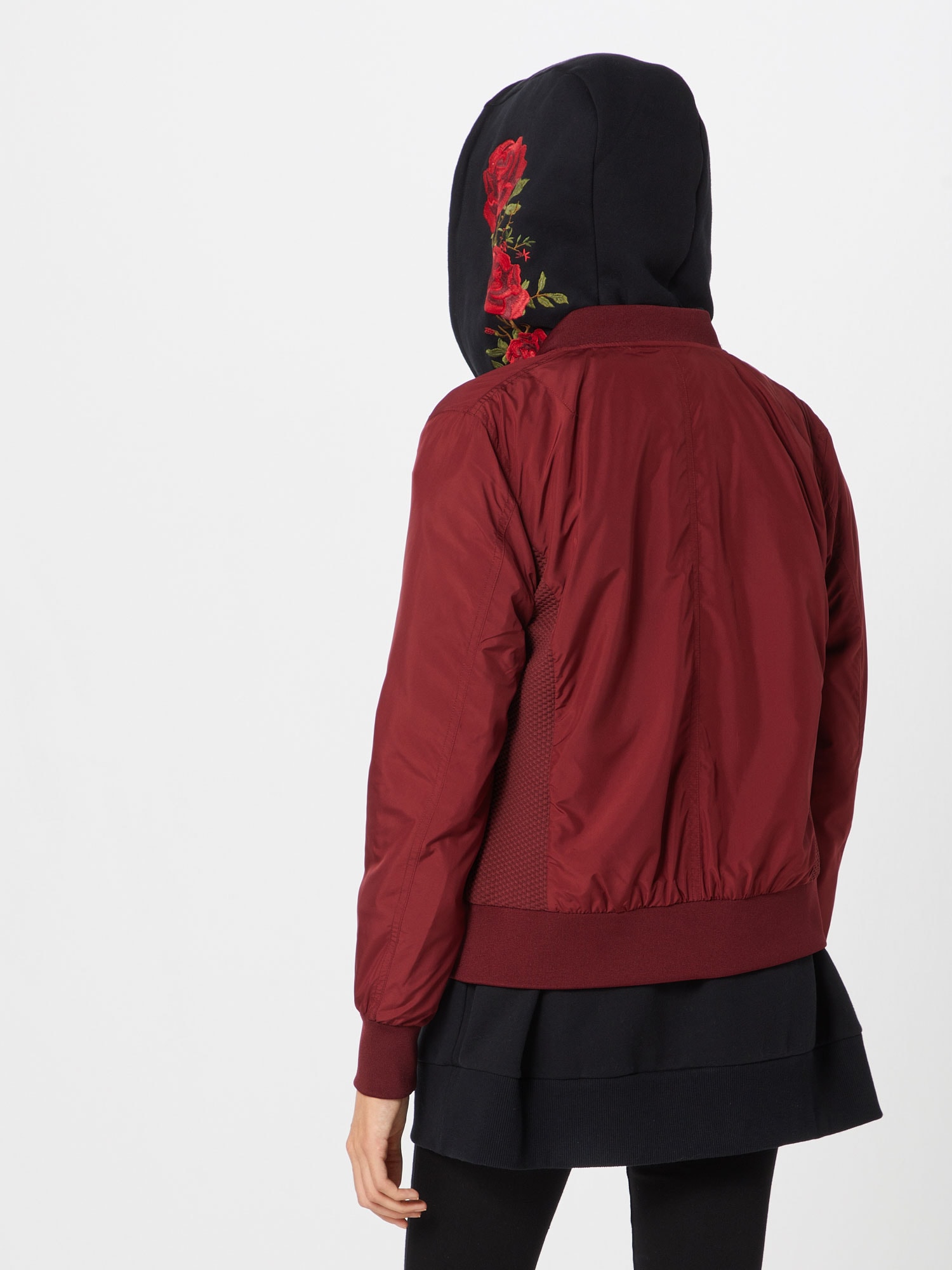 Urban Classics Prechodná bunda burgundská (obrázok 3)