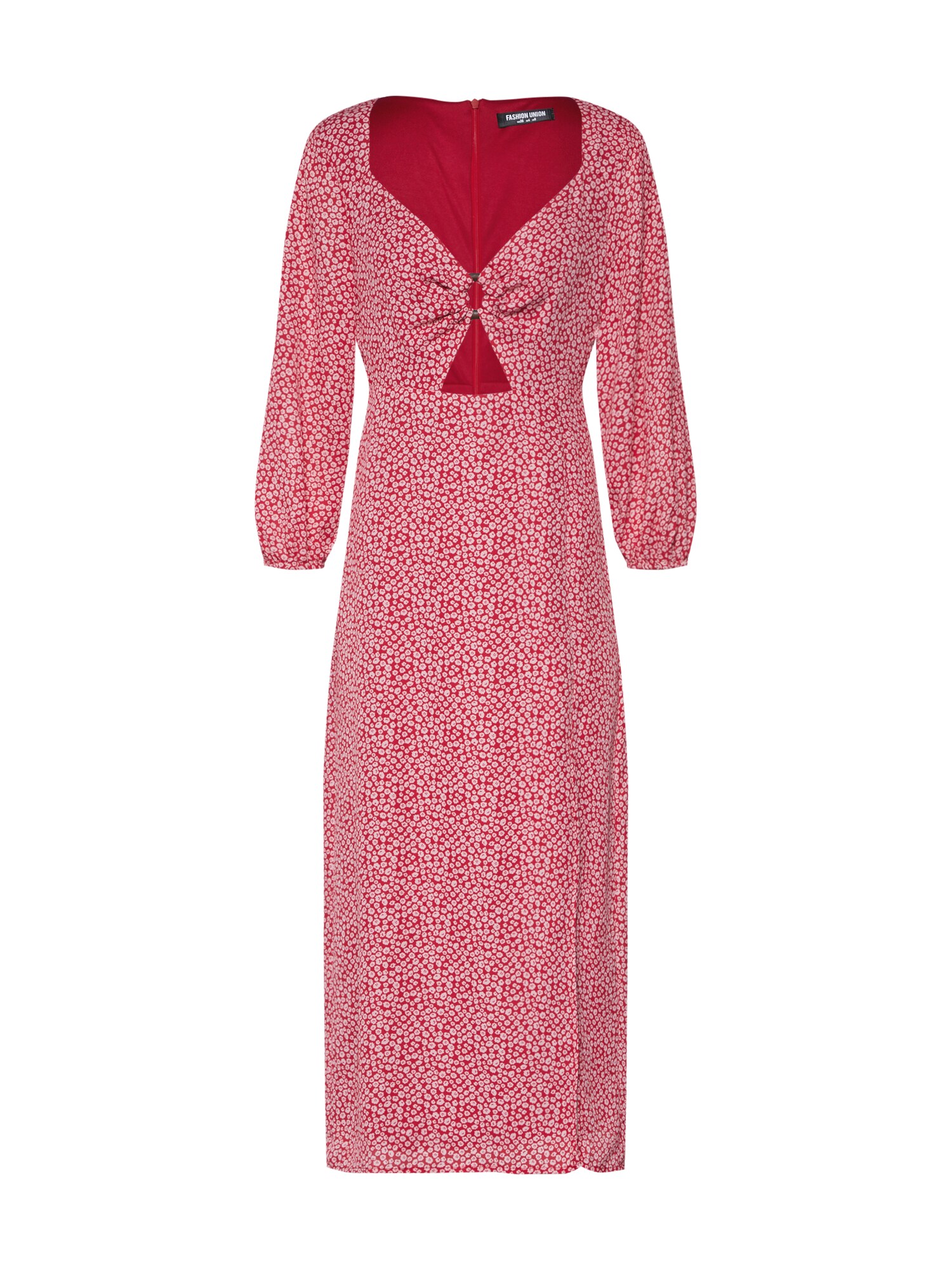 Fashion Union Dames Jurk Layney Rood Wit fashion union kopen in de aanbieding