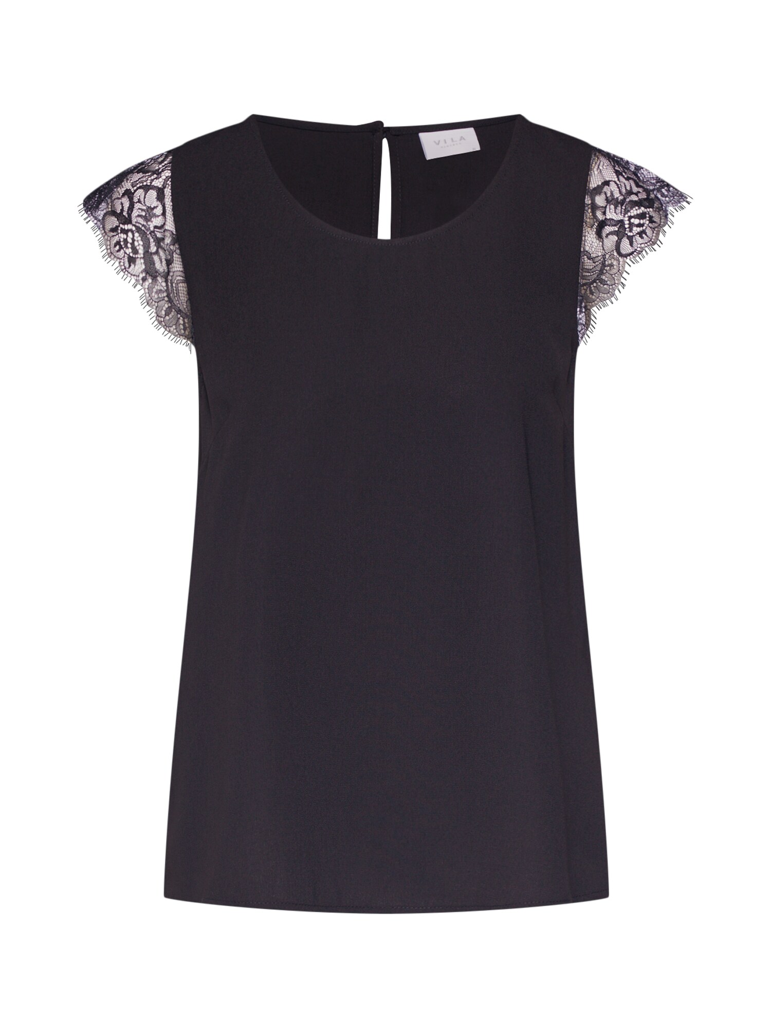VILA Palaidinė 'VIOLLI S/S TOP'  juoda