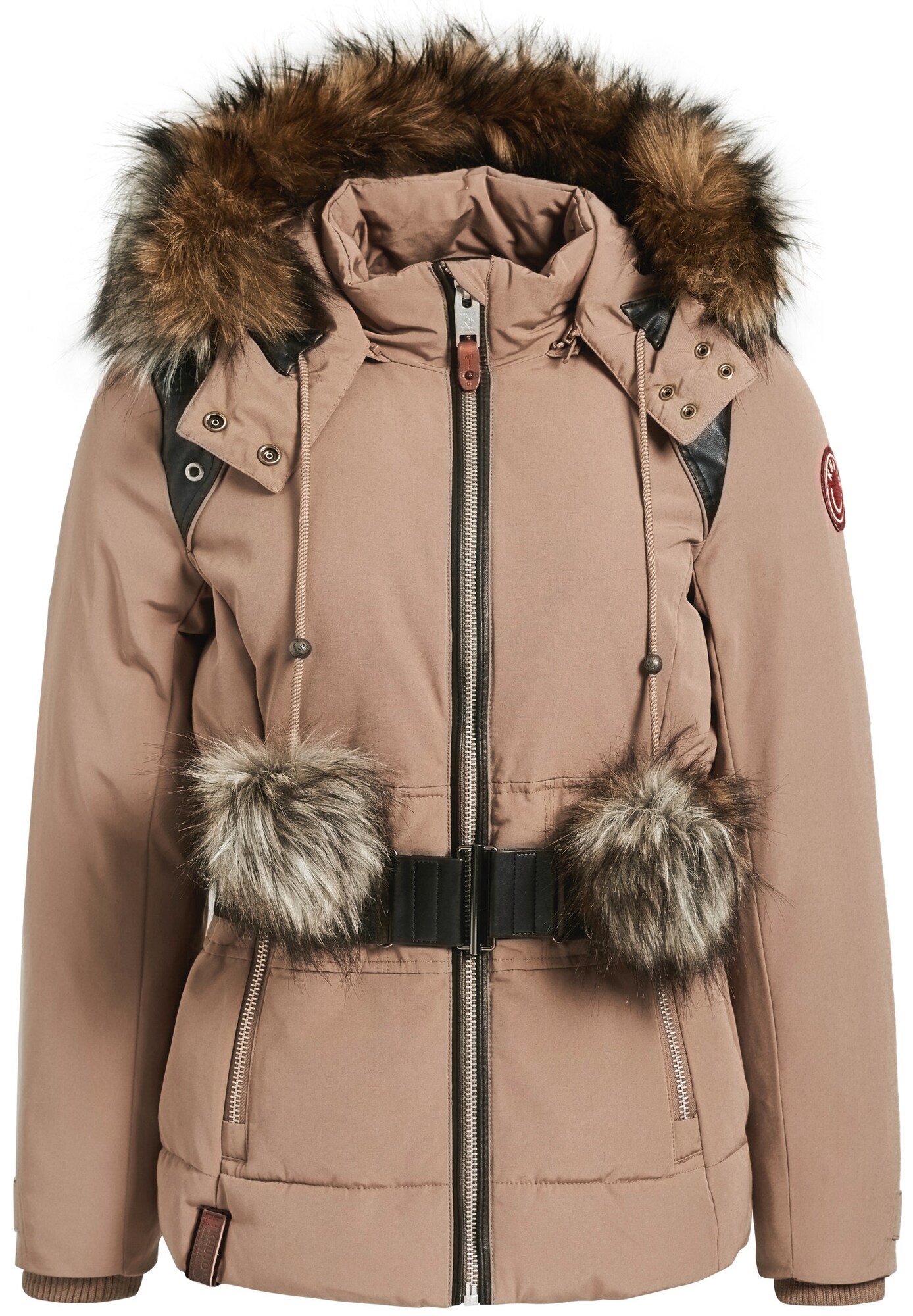 Khujo Dames Winterjas Teodora With Belt Camel khujo kopen in de aanbieding