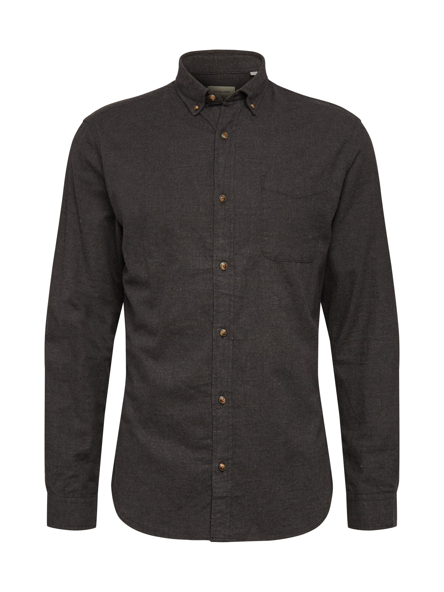 JACK & JONES Dalykiniai marškiniai  tamsiai pilka