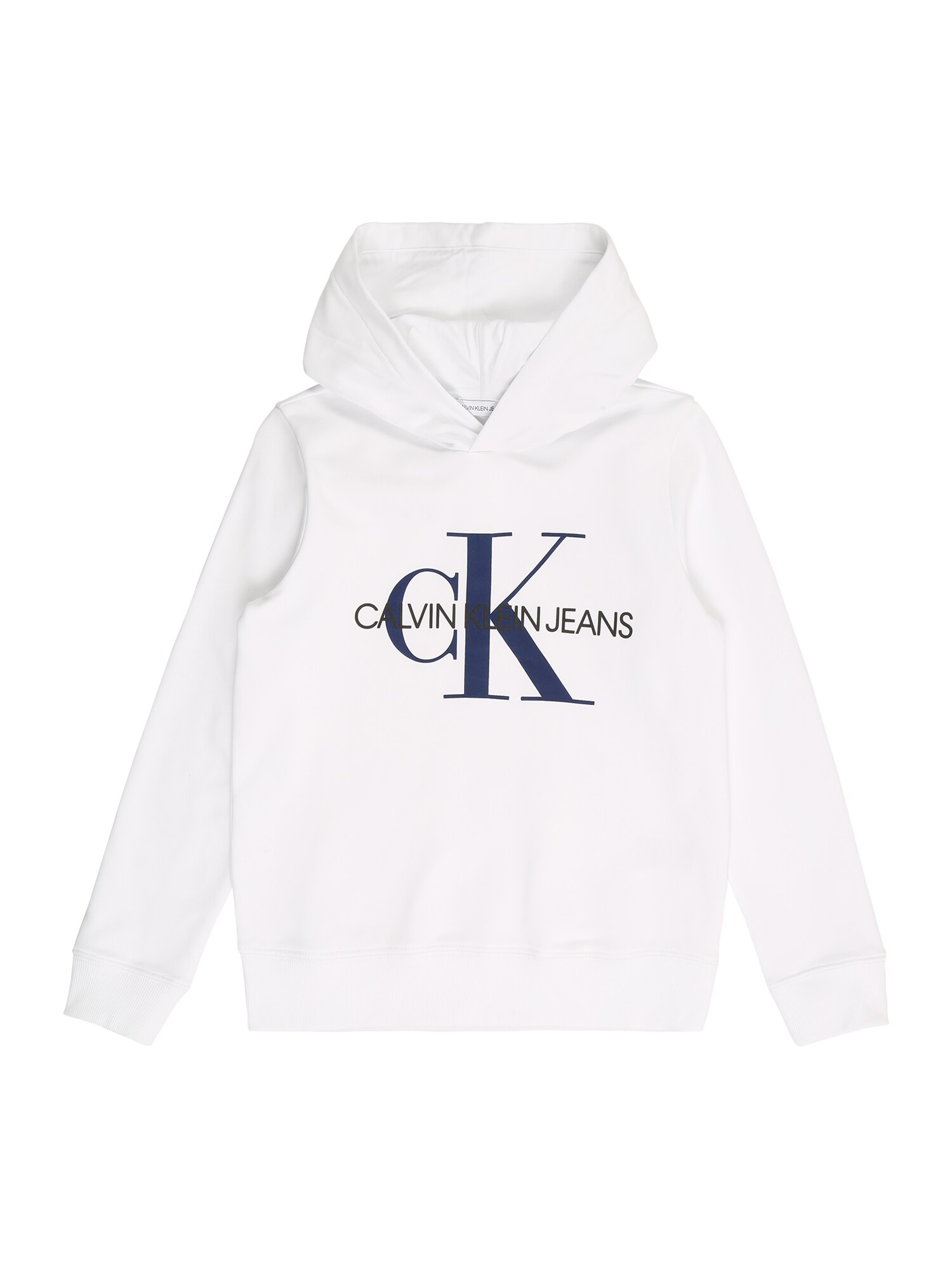 Calvin Klein Jeans Megztinis be užsegimo 'MONOGRAM'  balta