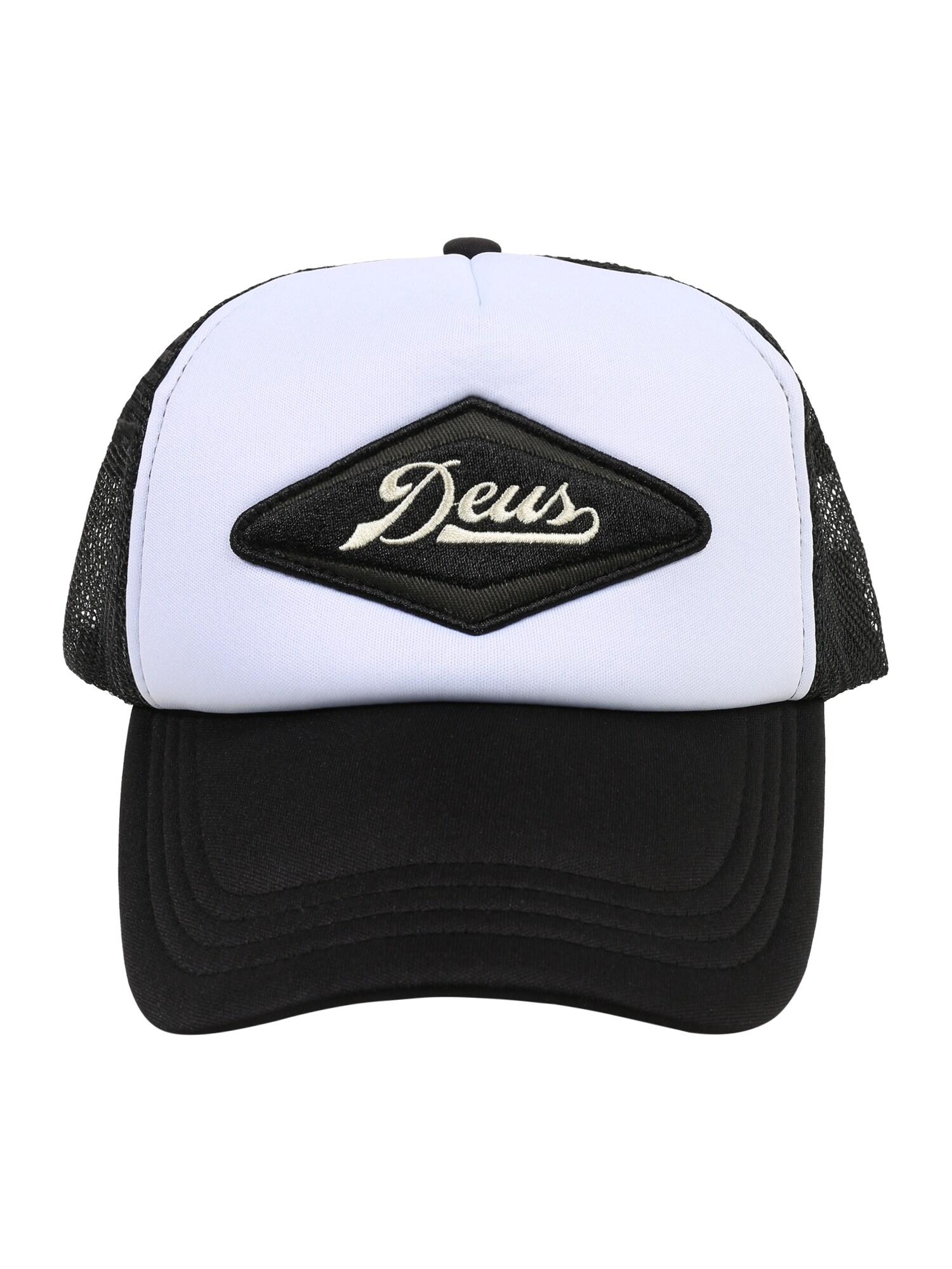 Deus Ex Machina Heren Pet Diamond Trucker Zwart Wit deus ex machina kopen in de aanbieding