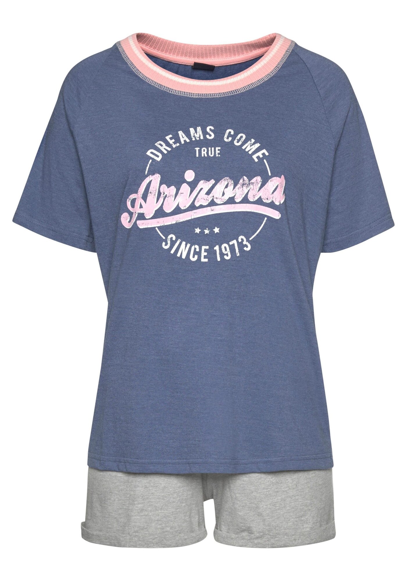 ARIZONA Pizsama  füstkék / szürke / rózsaszín akciós termékkép 1
