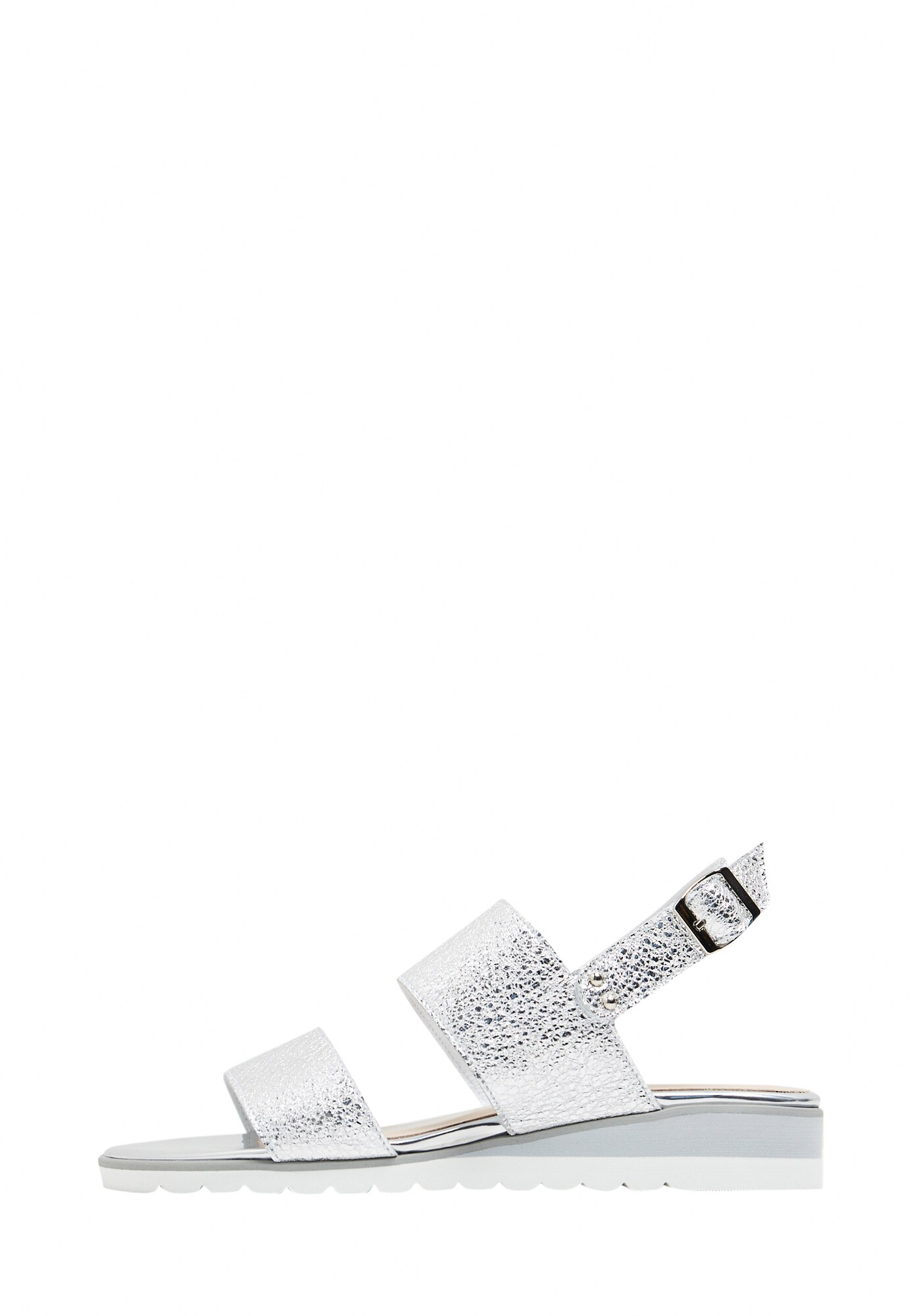 Usha Dames Sandalen Met Riem White Label Zilver usha kopen in de aanbieding