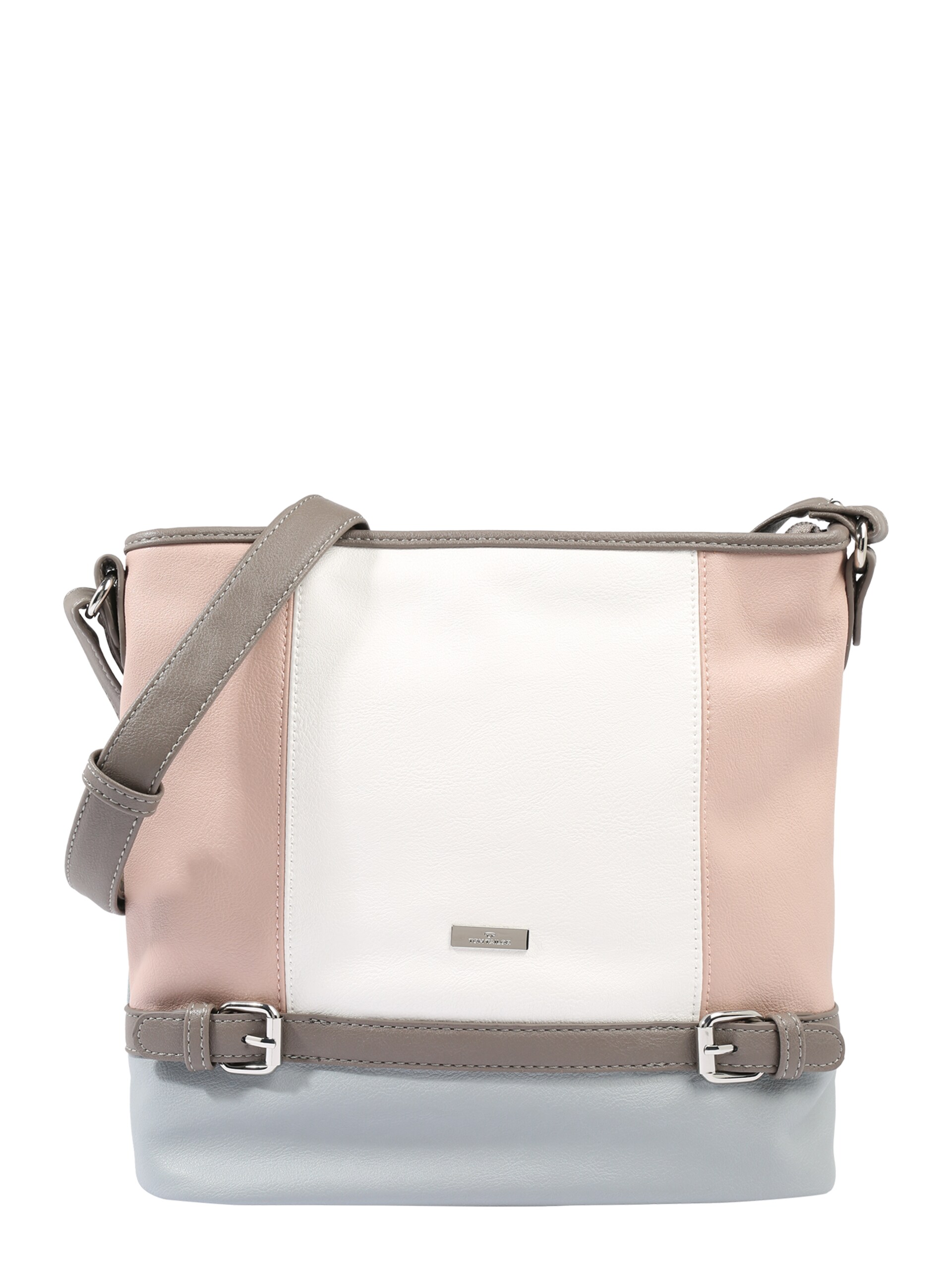 TOM TAILOR Axelremsväska 'Juna' grå / taupe / rosa dam