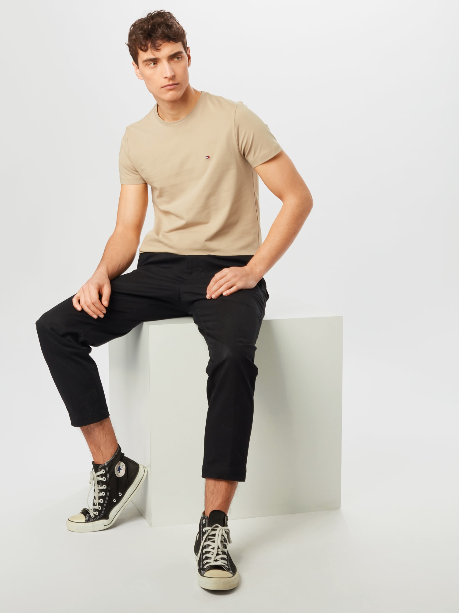TOMMY HILFIGER Tričko kaki (obrázok 4)