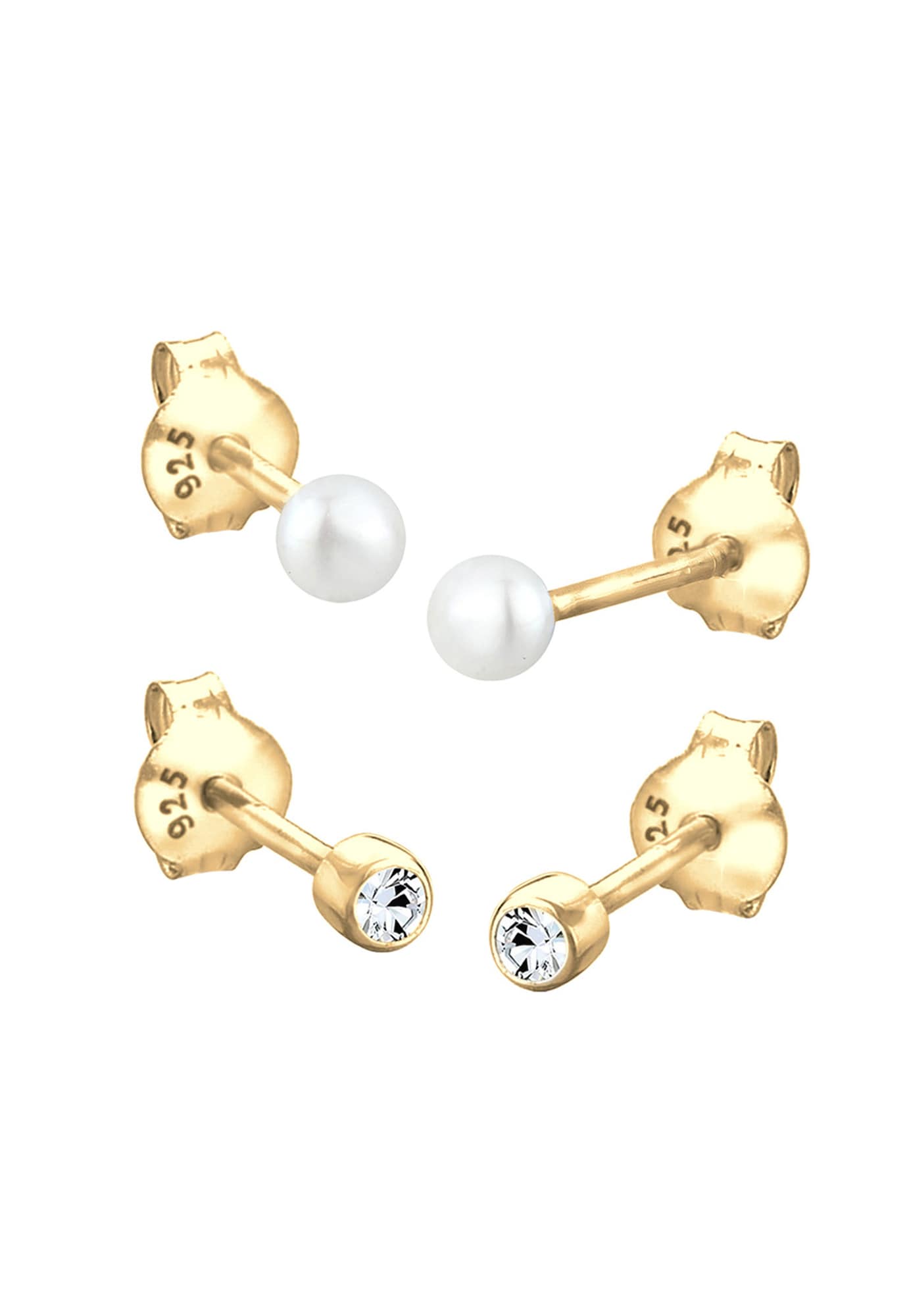 Thumbnail - ELLI Ohrringe, Set Basic, Perle