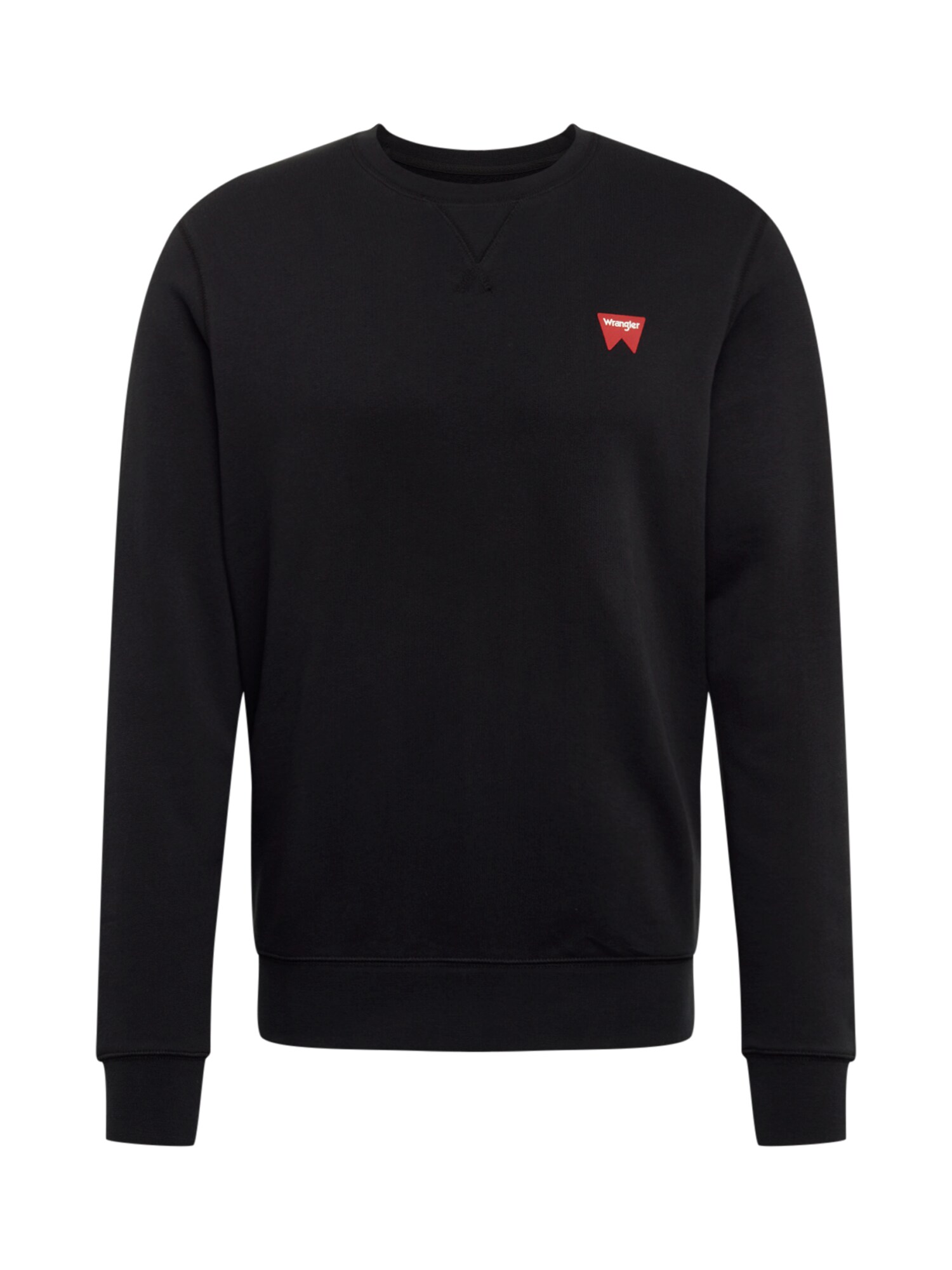 WRANGLER Megztinis be užsegimo 'SIGN OFF CREW'  juoda