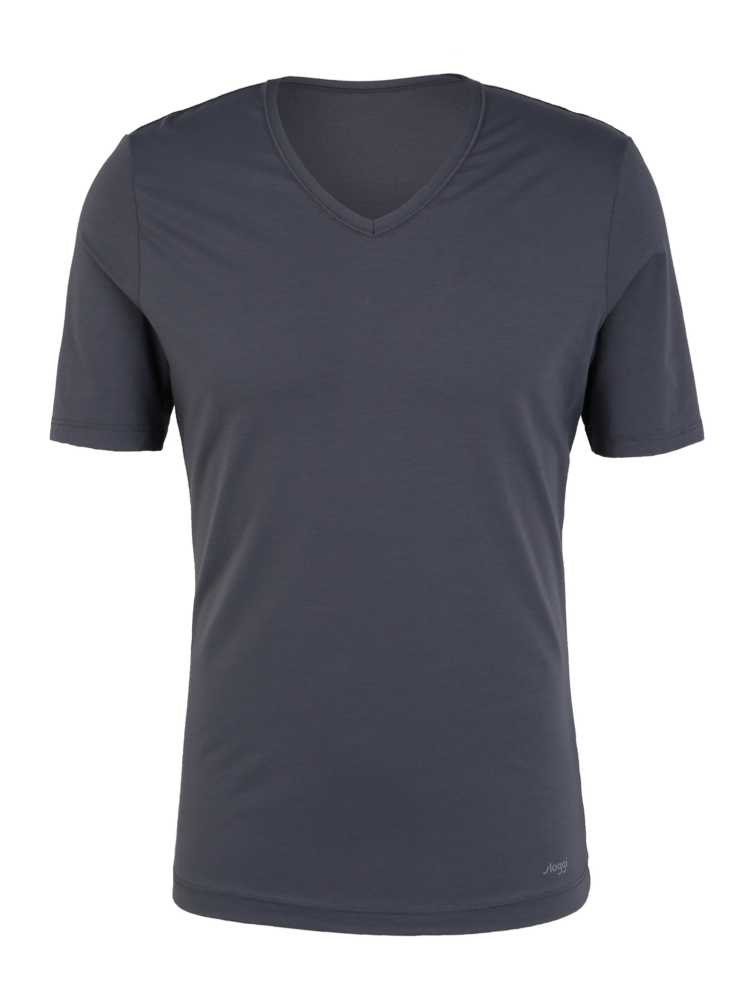 SLOGGI Trumpa pižama 'sloggi men Ever Fresh V-Neck'  tamsiai pilka