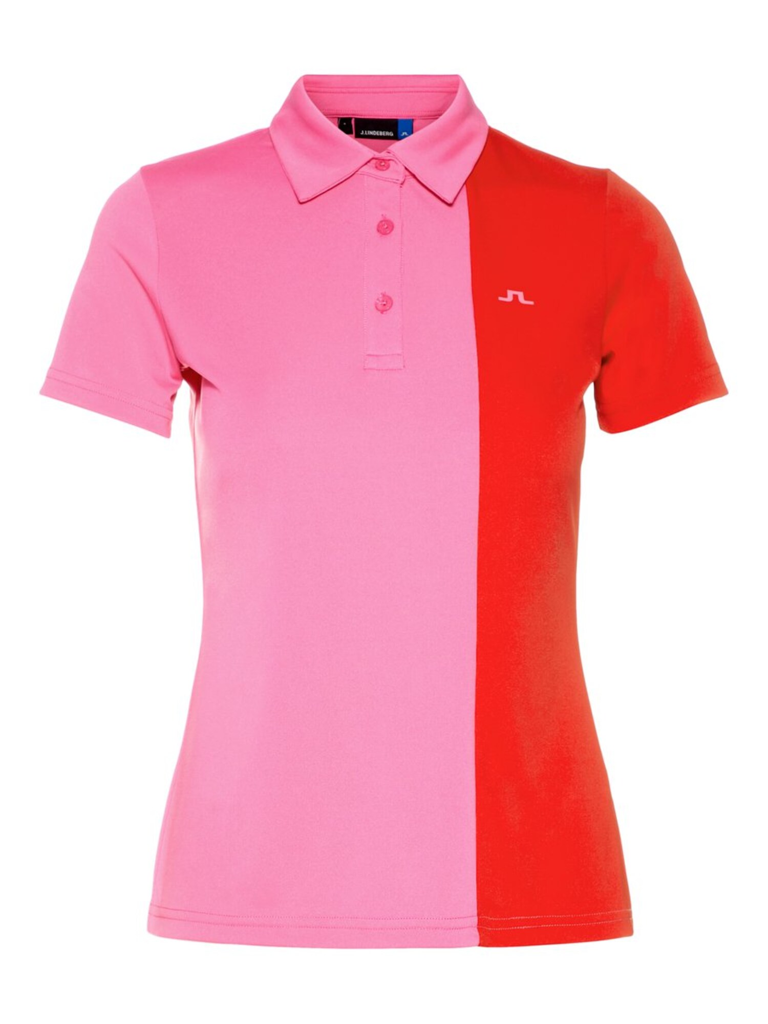 Jlindeberg Dames Functioneel Shirt W Peka Pink Rood jlindeberg kopen in de aanbieding