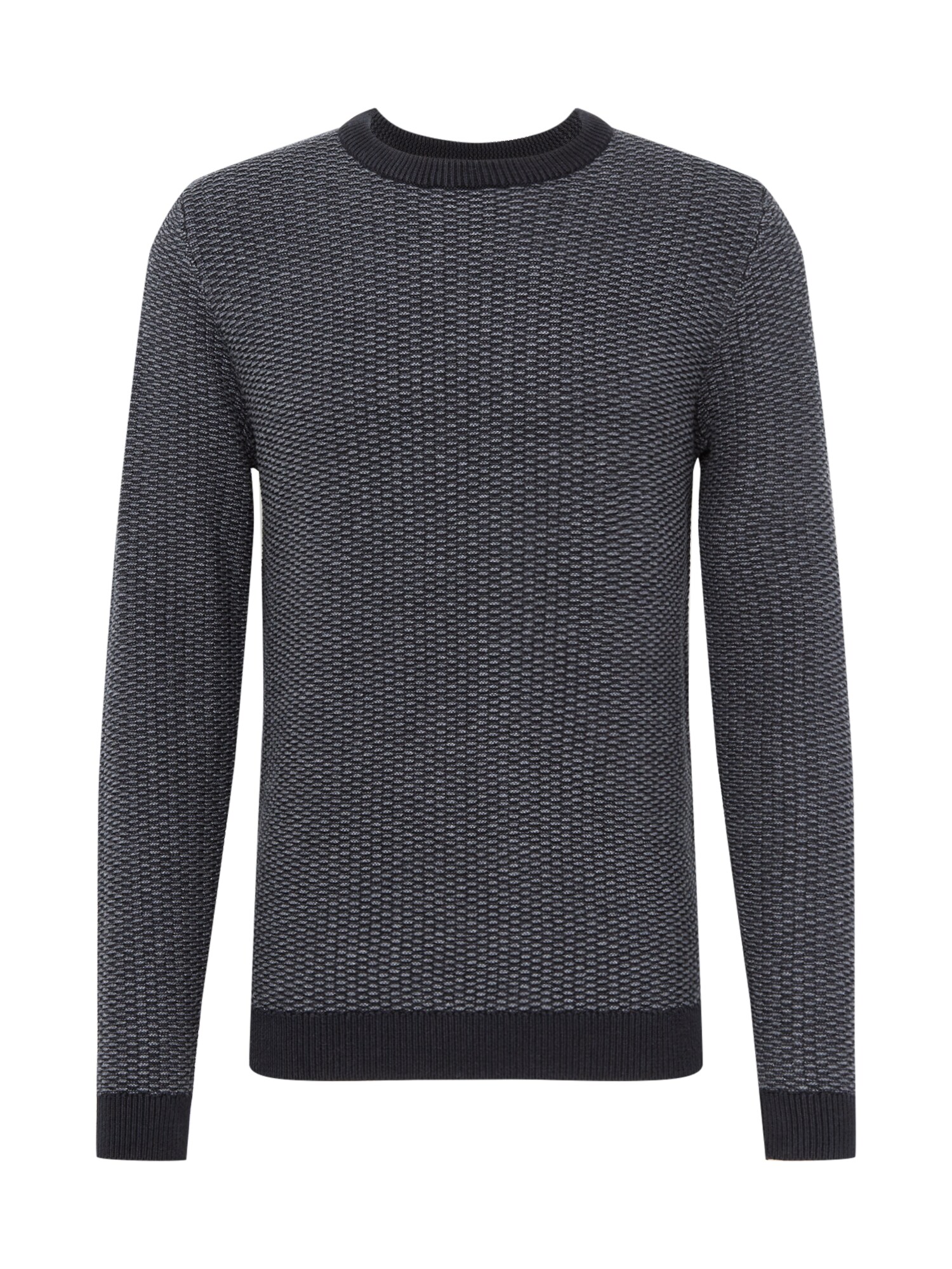 SELECTED HOMME Megztinis 'AIDEN'  pilka / juoda