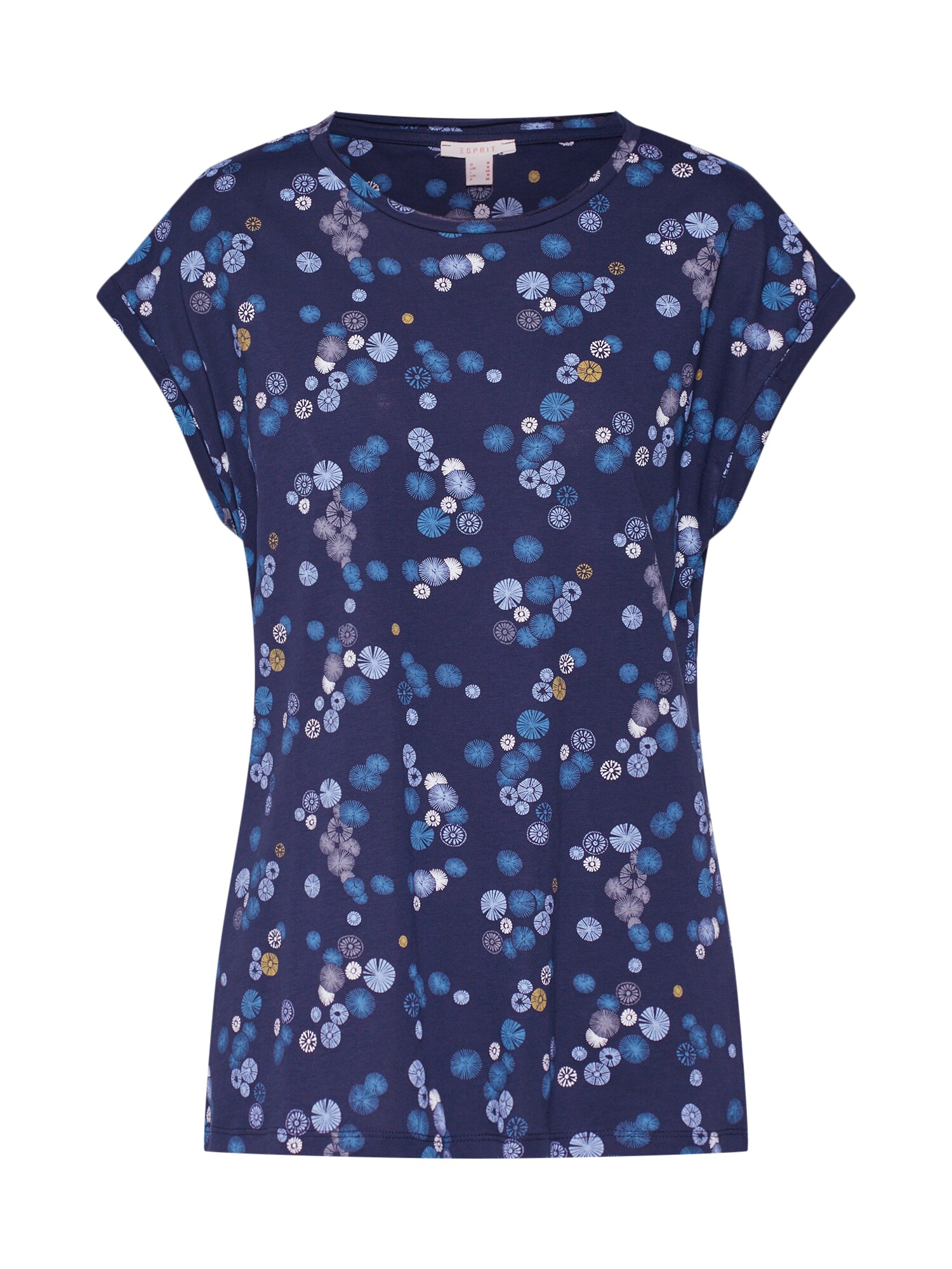 Esprit Dames Shirt Pattern Aw Tee Navy esprit kopen in de aanbieding
