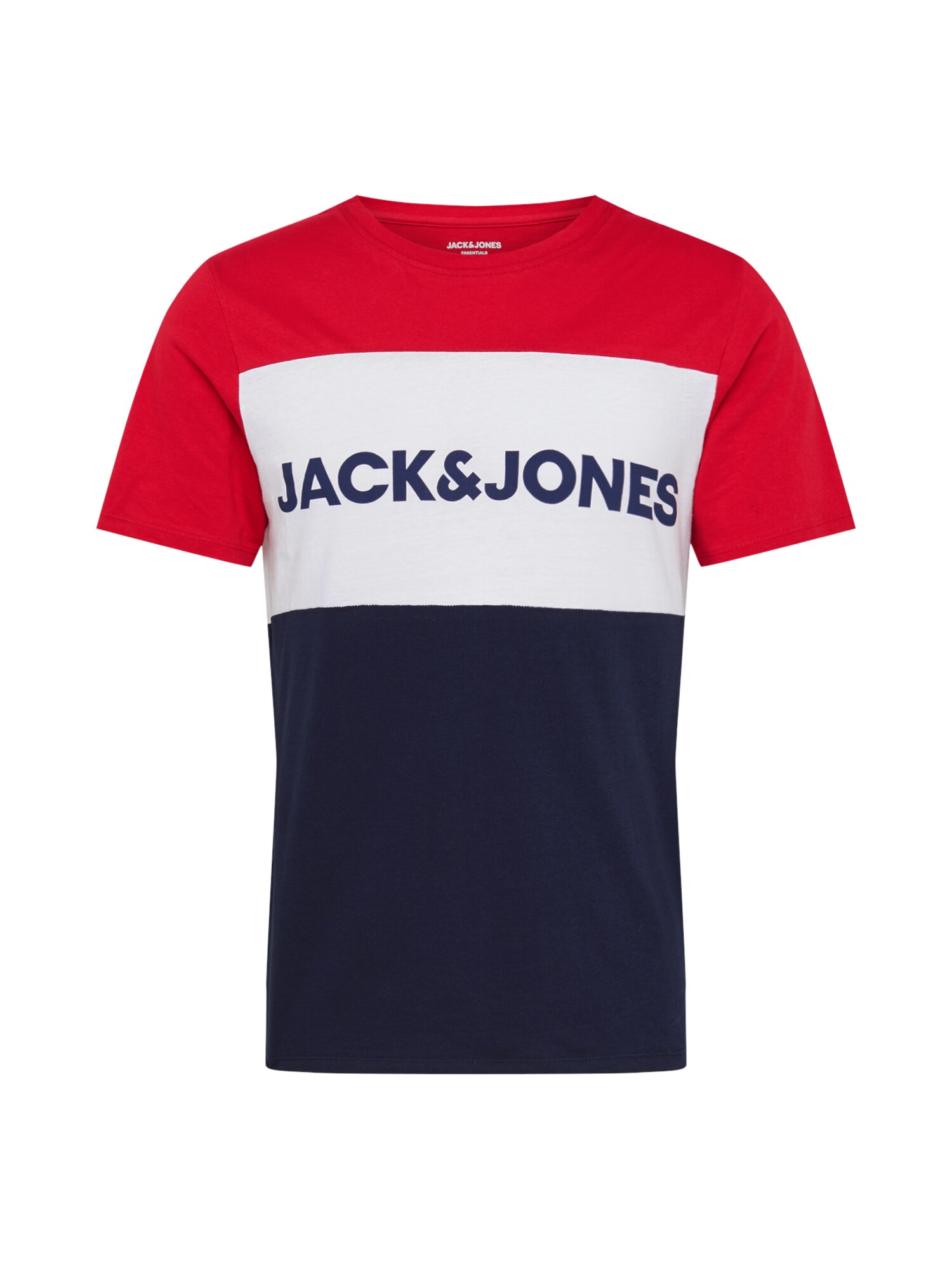 JACK & JONES Marškinėliai  granatų spalva / tamsiai mėlyna jūros spalva / balta