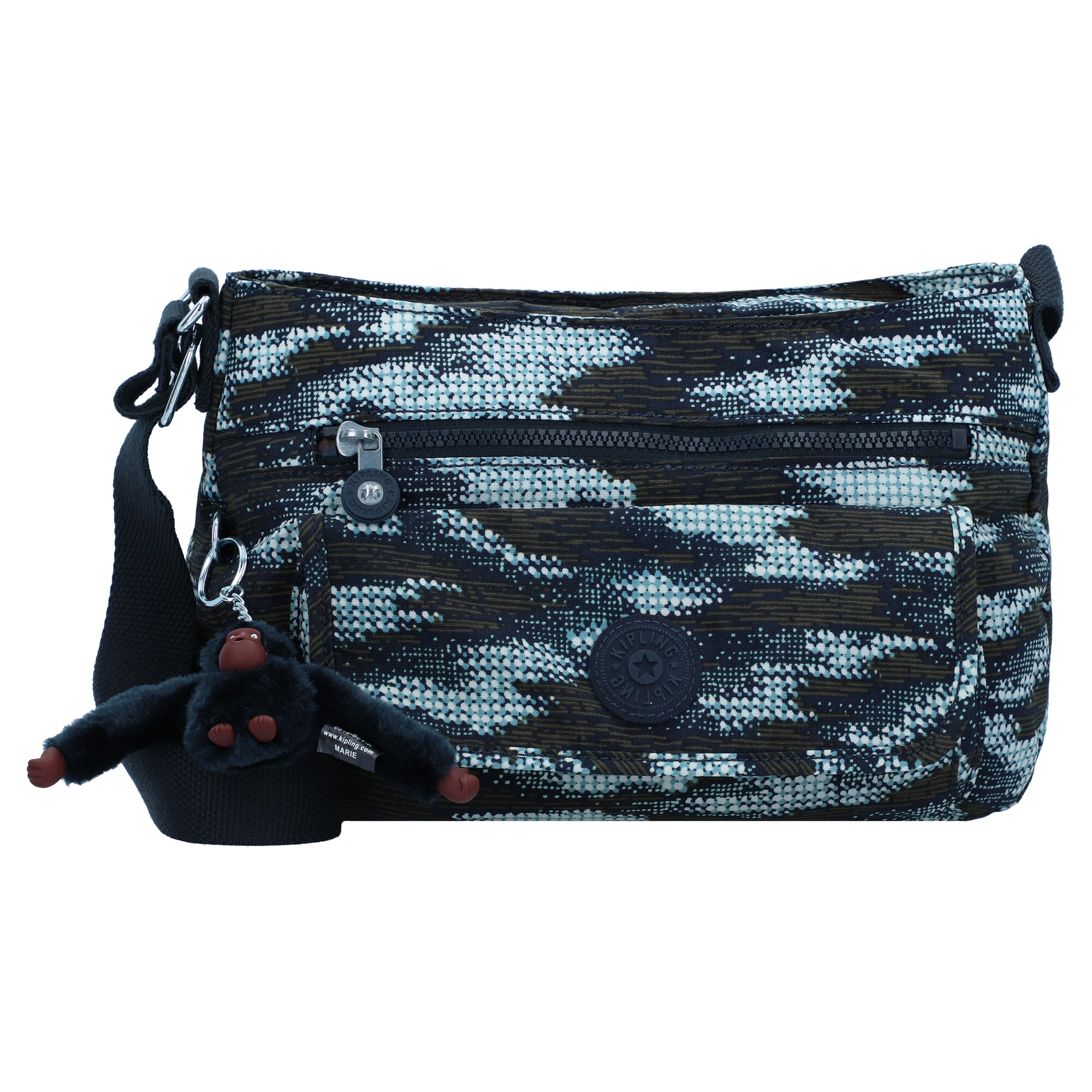 Kipling Dames Schoudertas Ewo Navy Lichtblauw Kaki Wit kipling kopen in de aanbieding