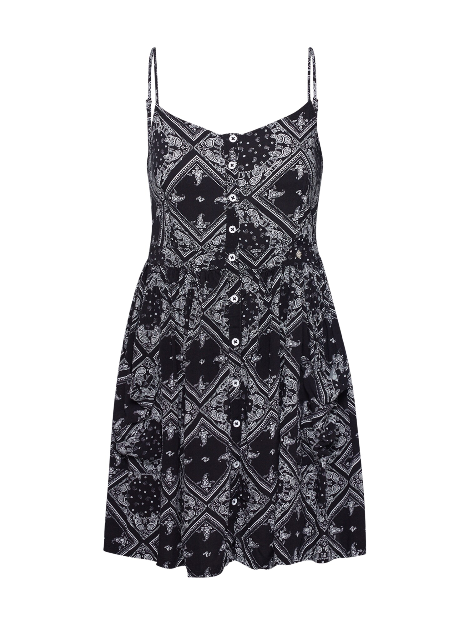 Superdry Vasarinė suknelė 'Amelie'  juoda / balta