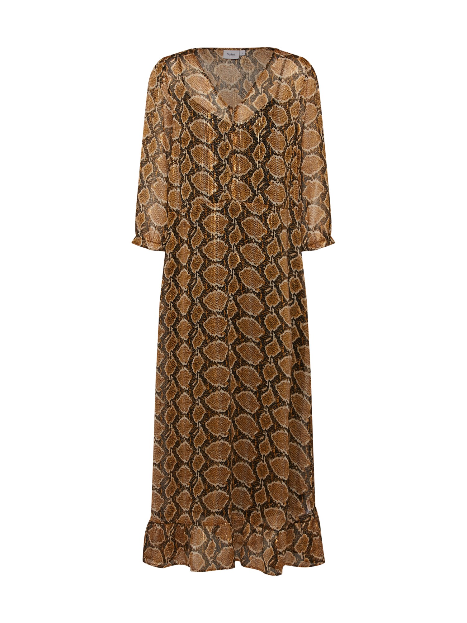 Saint Tropez Dames Jurk Bruin Zwart saint tropez kopen in de aanbieding