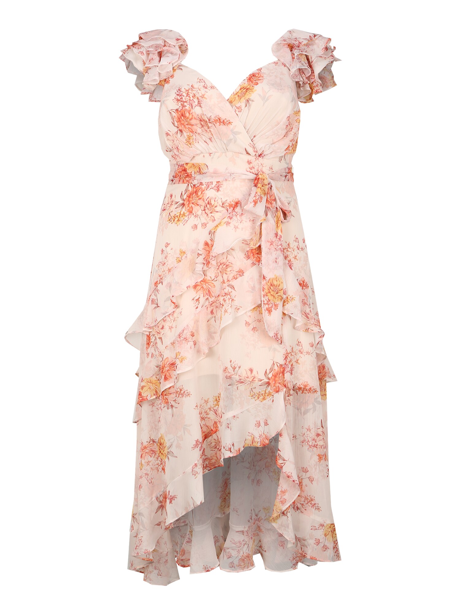 Forever New Suknelė 'Ruffle Maxi Dress'  kremo