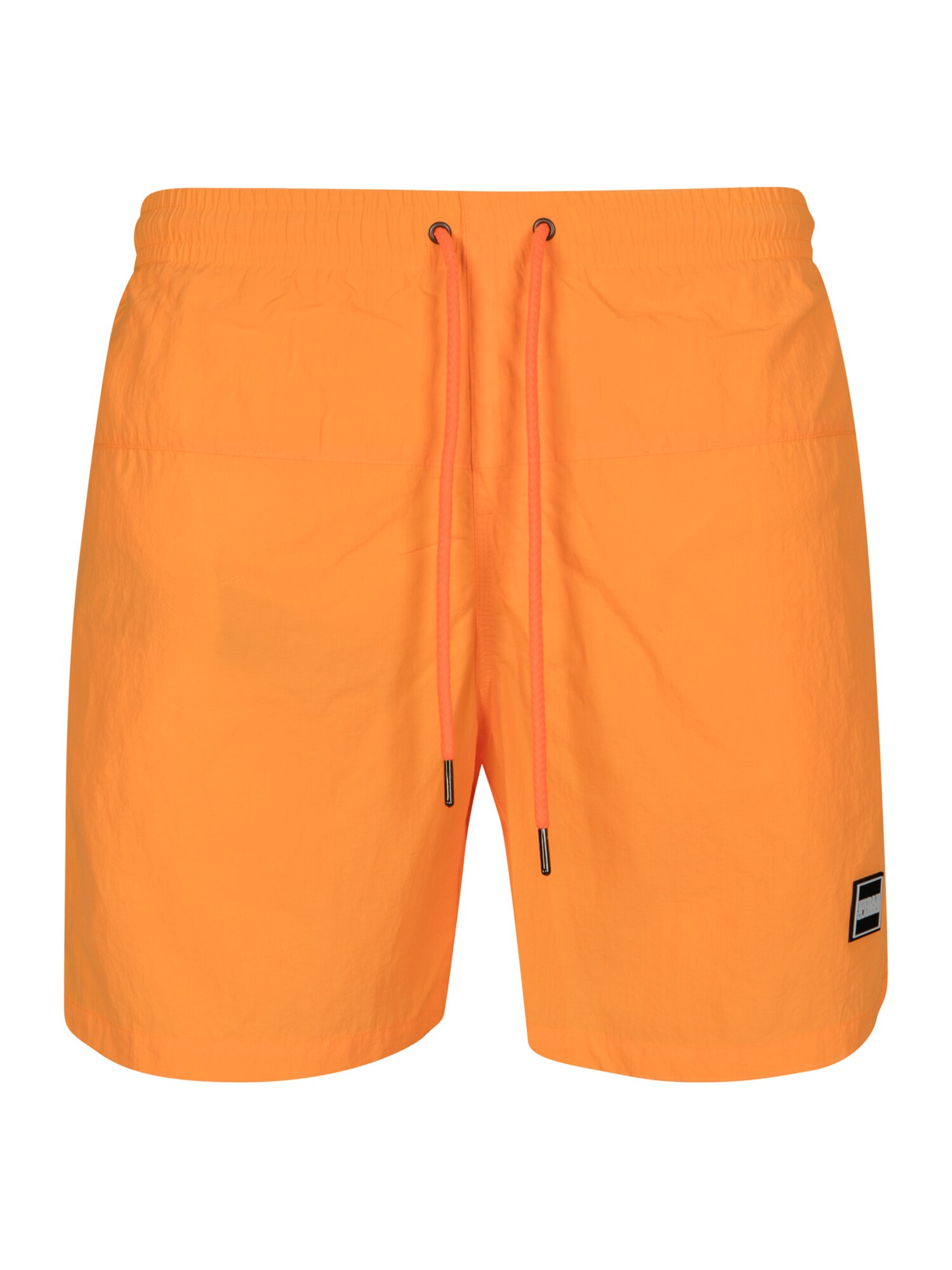 Urban Classics Maudymosi trumpikės  juoda / balta / neoninė oranžinė