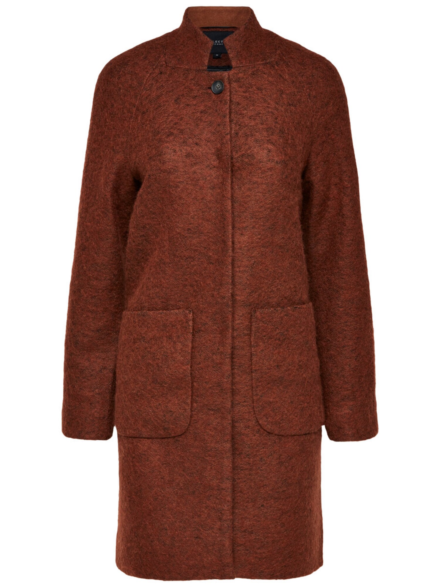 Selected Femme Dames Tussenmantel Donkeroranje selected femme kopen in de aanbieding