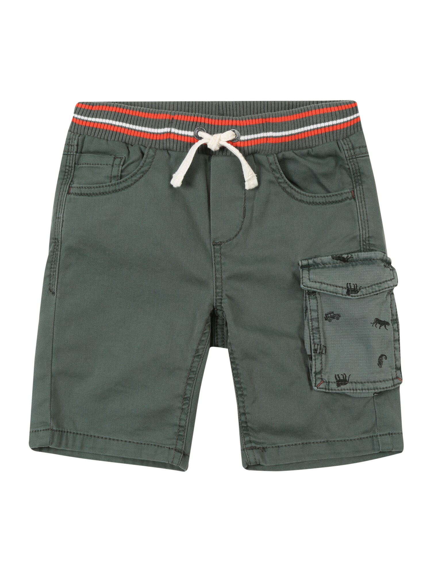 Soliver Junior Jongens Broek Kaki Oranjerood Wit soliver junior kopen in de aanbieding